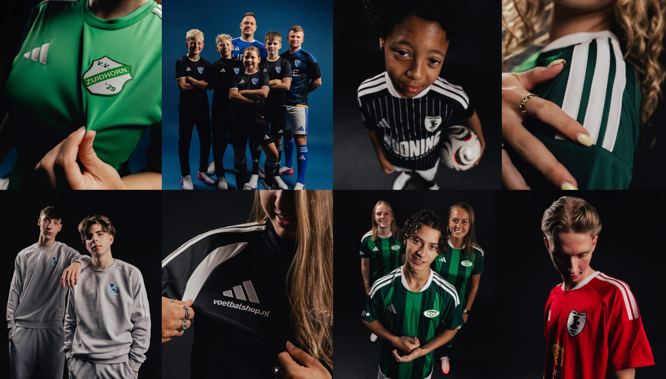 Amateurverenigingen schitteren in nieuwste adidas Teamwear