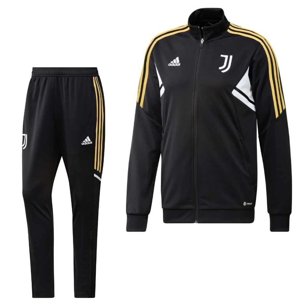 adidas Juventus Trainingspak 2022-2023 Zwart Goud