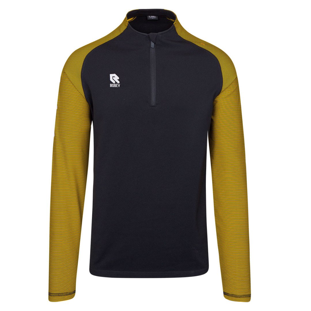 Robey Performance Trainingstrui 1/4-Zip Zwart Geel