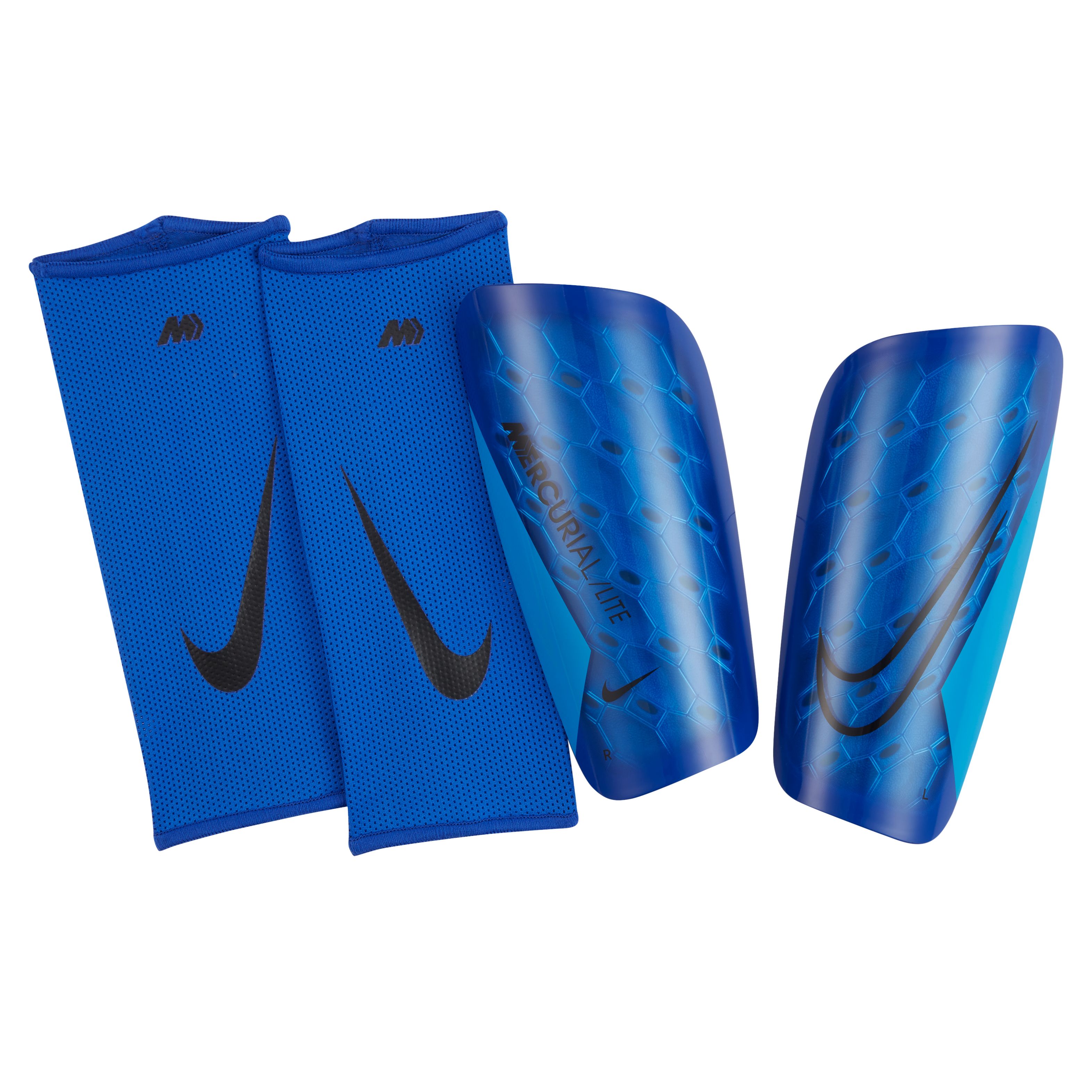 Nike Mercurial Lite Scheenbeschermers Blauw Zwart