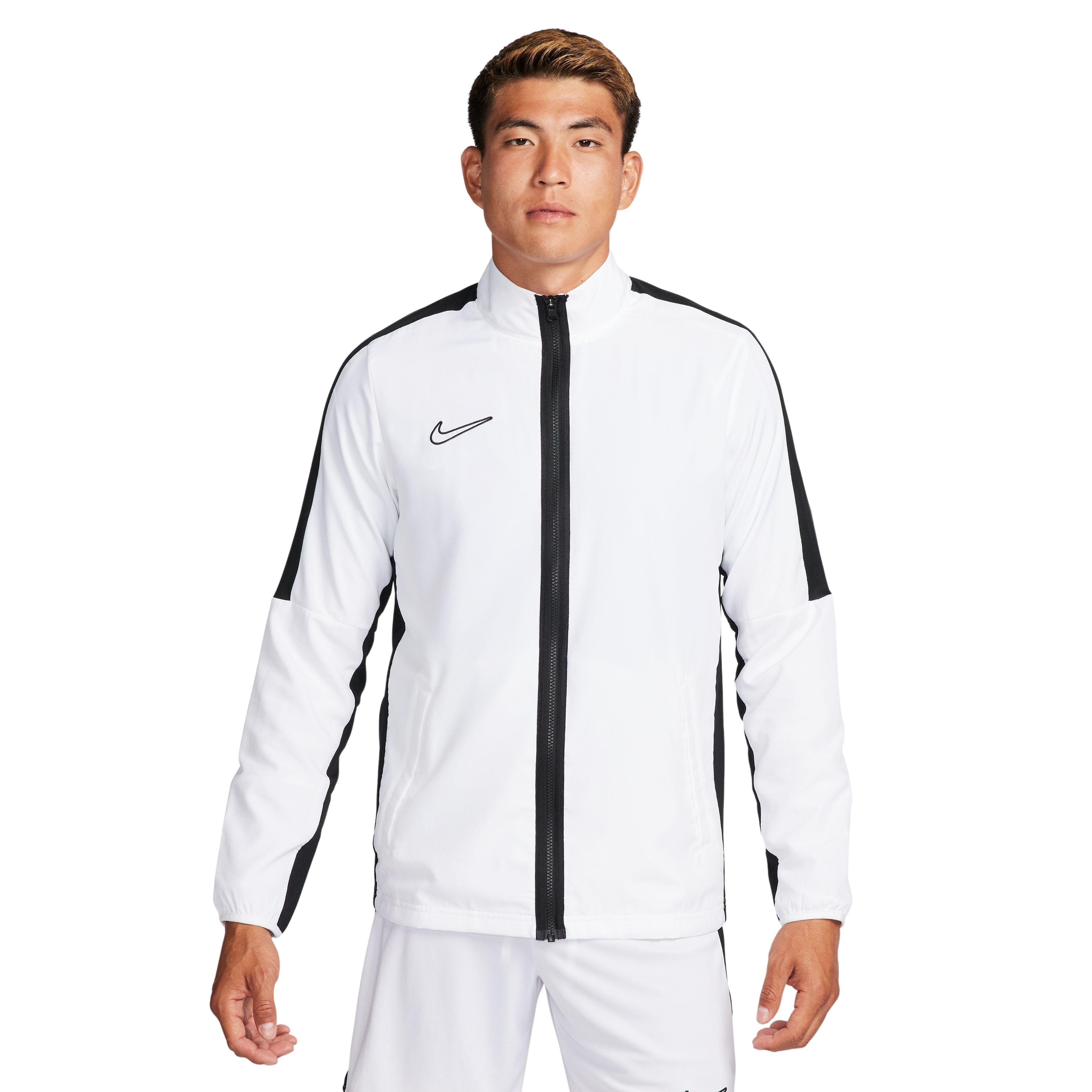 Nike Dri-FIT Academy 23 Woven Trainingsjack Wit Zwart