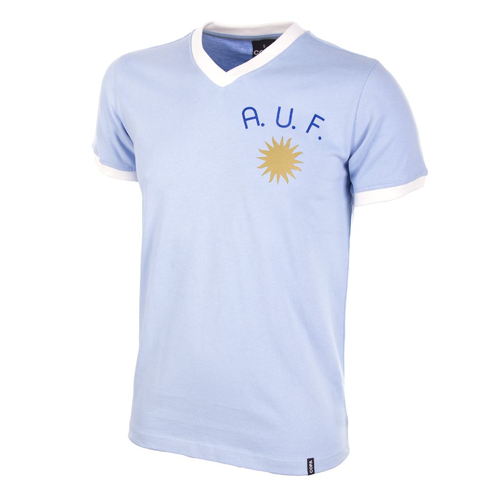 Uruguay 1970's Retro Football Shirt Blue S