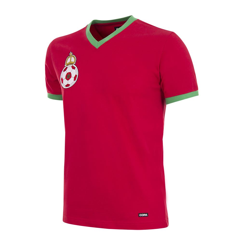 Morocco 1970´s Retro Football Shirt Red XXL