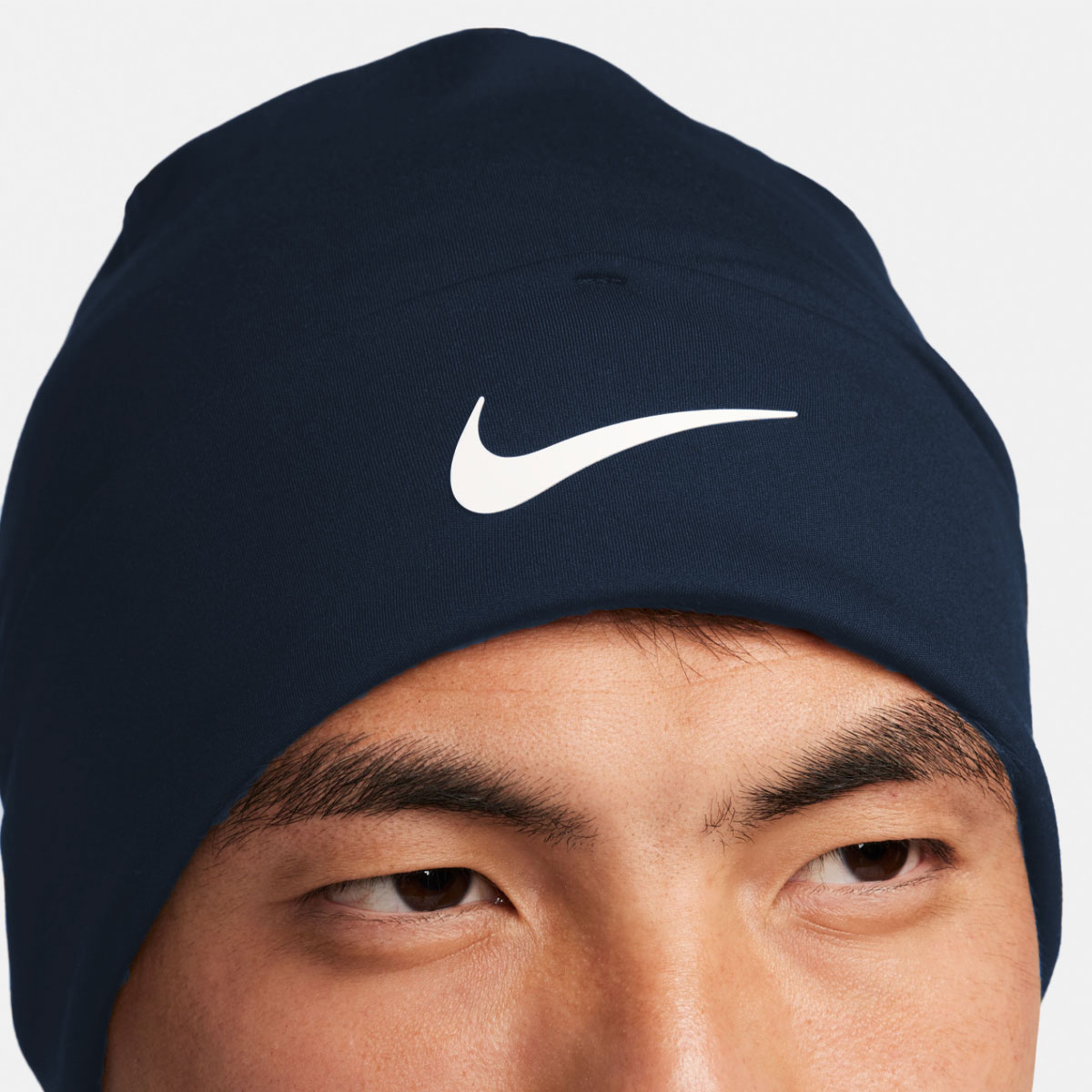 Nike Peak Beanie Donkerblauw Wit, foto 4