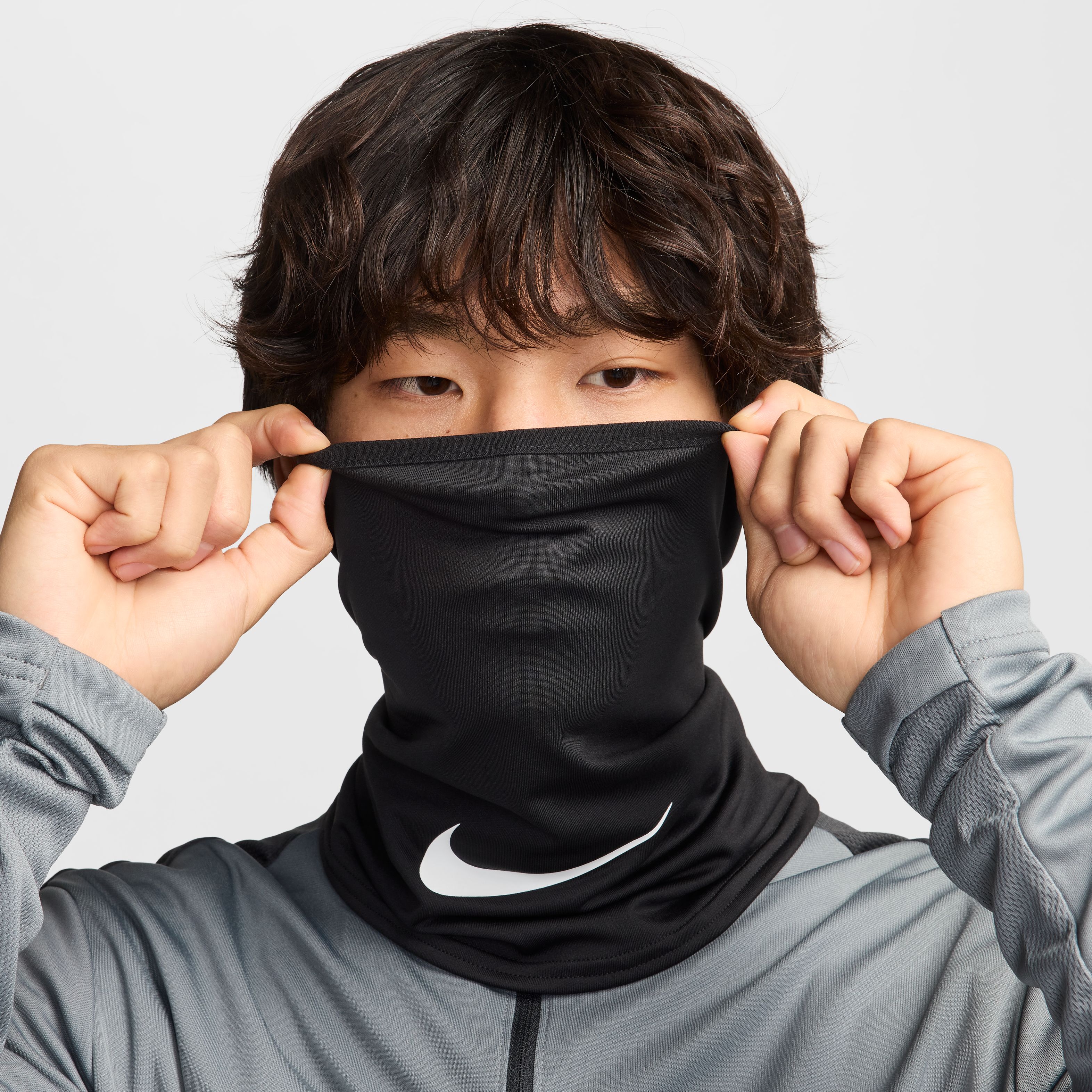Nike Dri-FIT Academy Nekwarmer Zwart Wit, foto 4