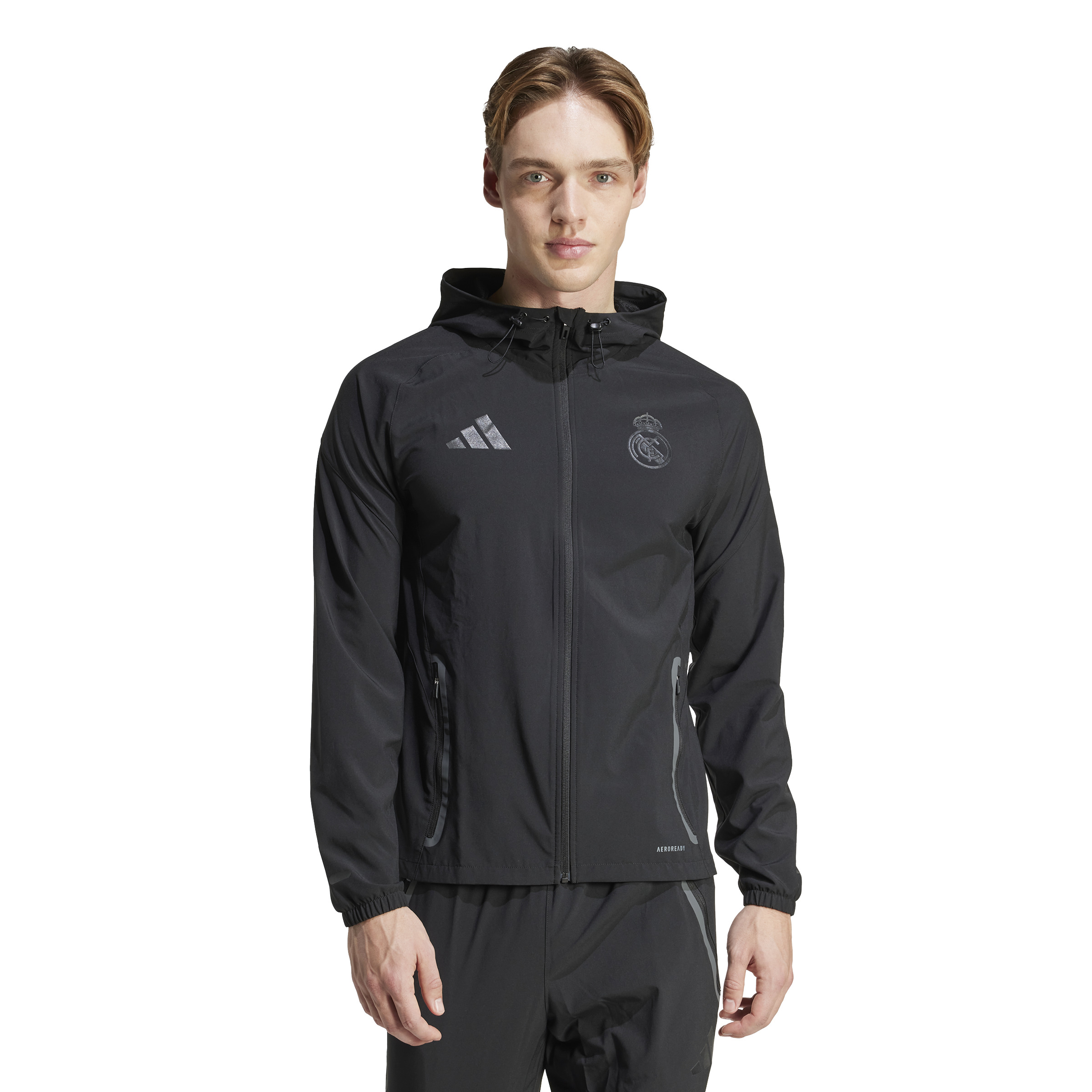 Adidas Real Madrid Vis Tech Vest 2024-2025 Zwart