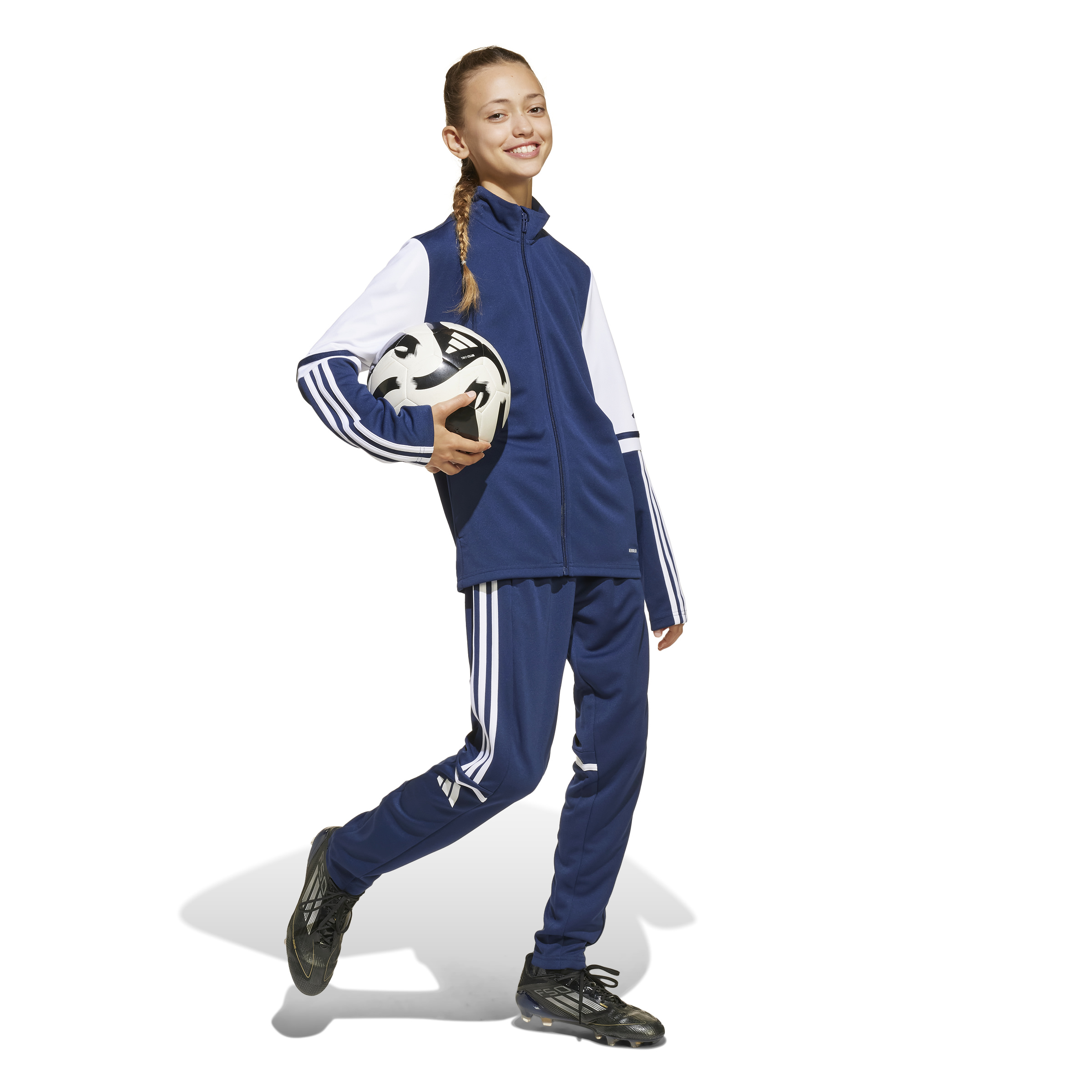 Adidas Squadra 25 Trainingspak Kids Donkerblauw Wit