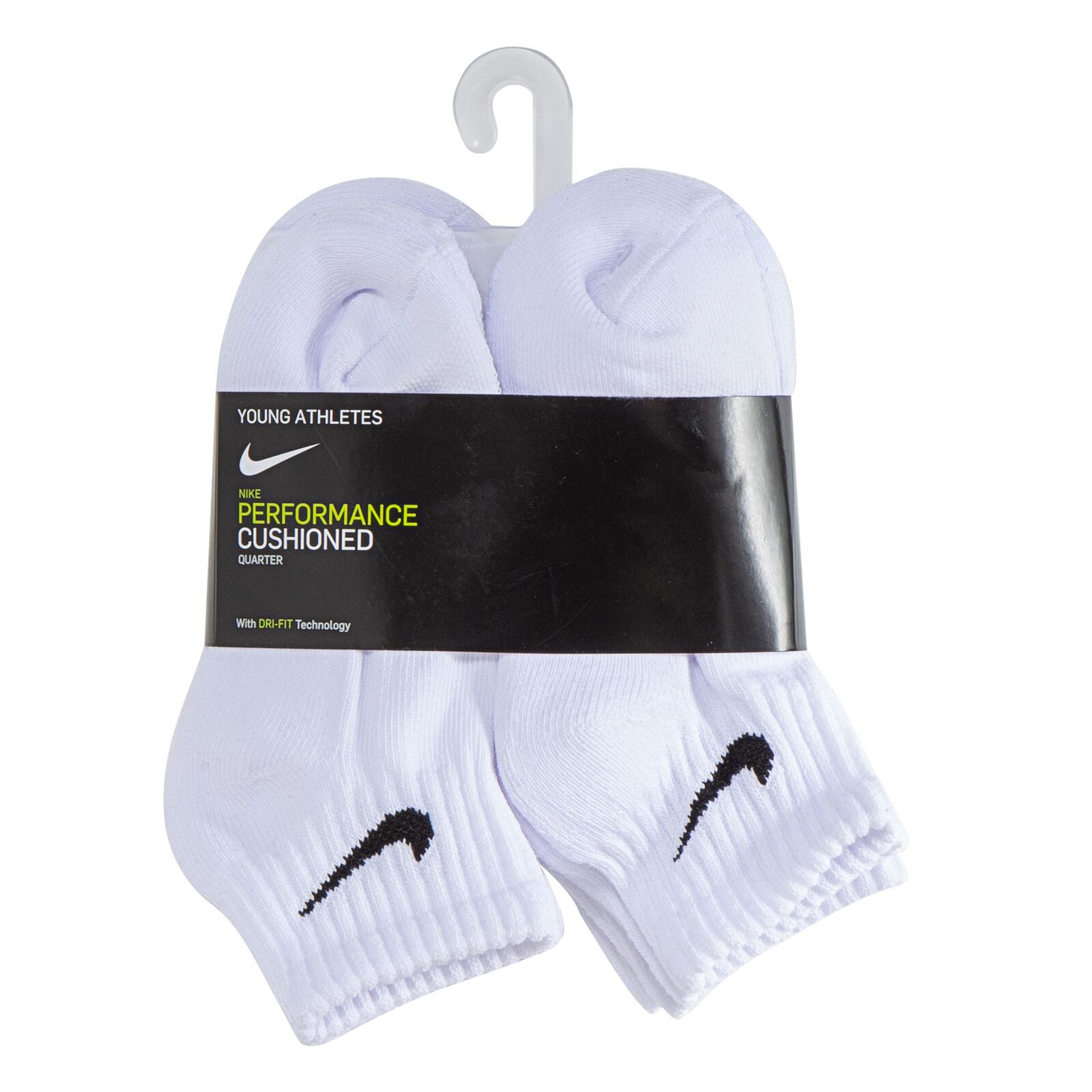 Nike Dri-FIT Performance Basics Enkelsokken 6-Pack Kleuters Wit Zwart, foto 4