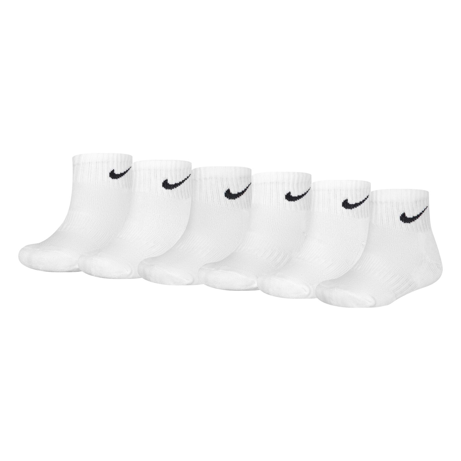 Nike Dri-FIT Performance Basics Enkelsokken 6-Pack Kleuters Wit Zwart, foto 6