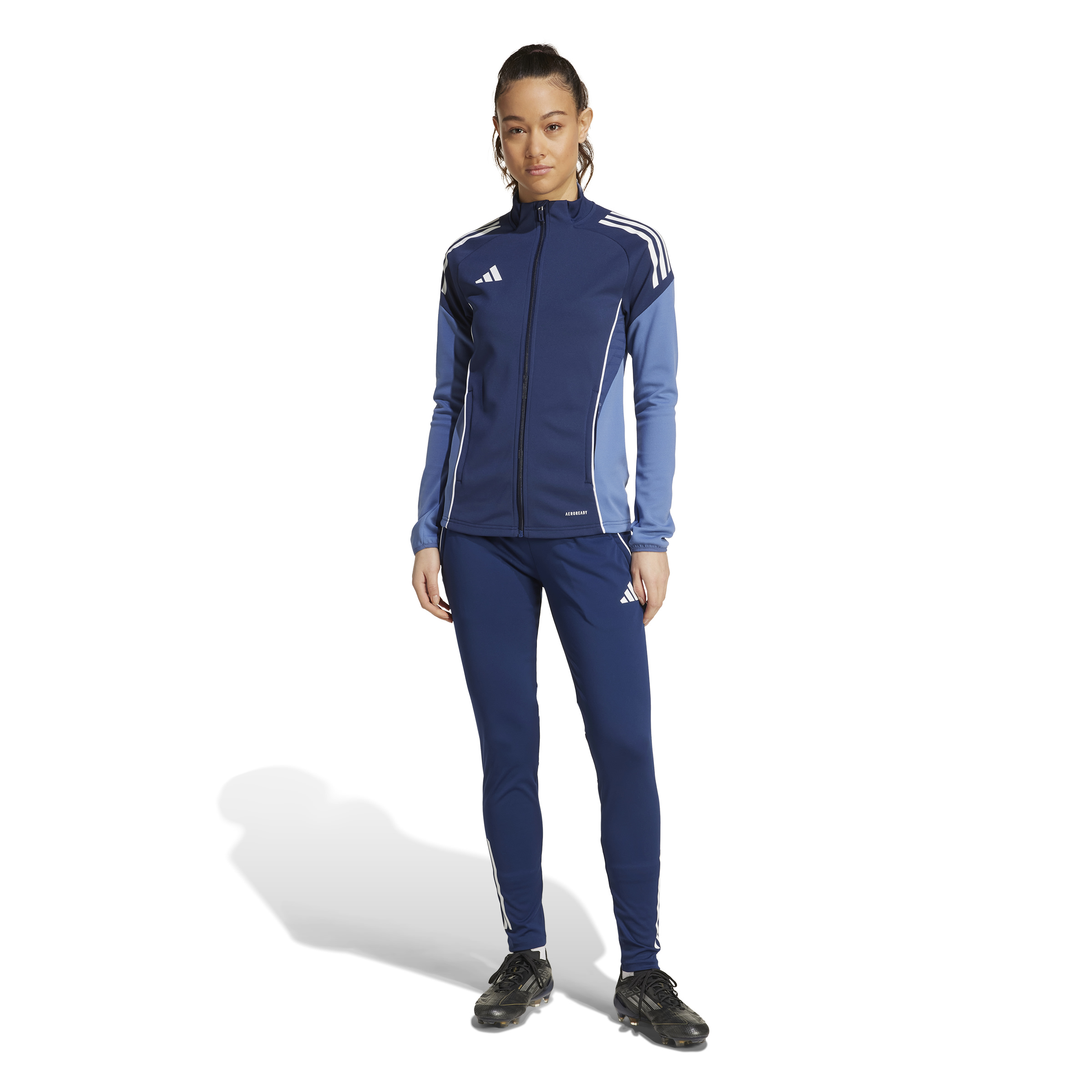 Adidas Tiro 25 Competition Trainingspak Full-Zip Dames Donkerblauw Wit