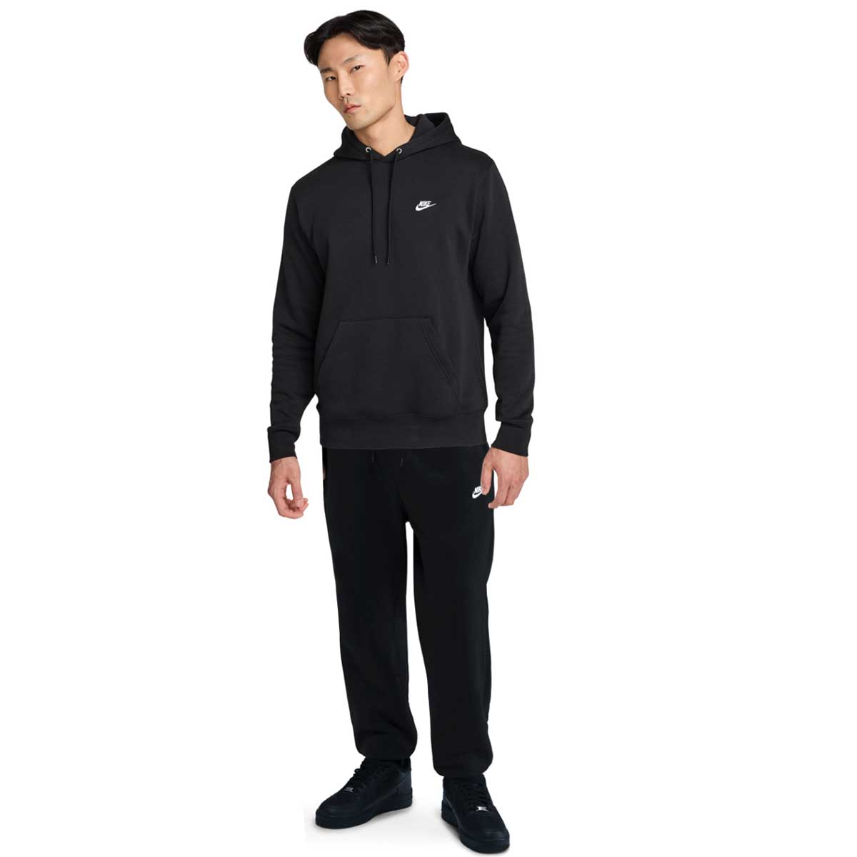 Nike Sportswear Club Fleece Joggingpak Hooded Zwart Wit