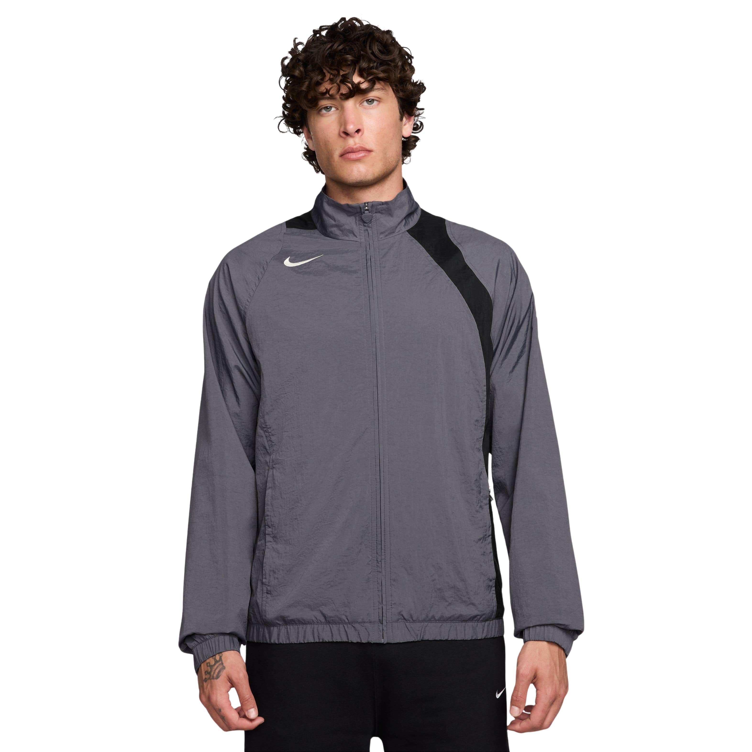 Nike Total 90 Trainingsjack Woven Grijs Zwart Wit