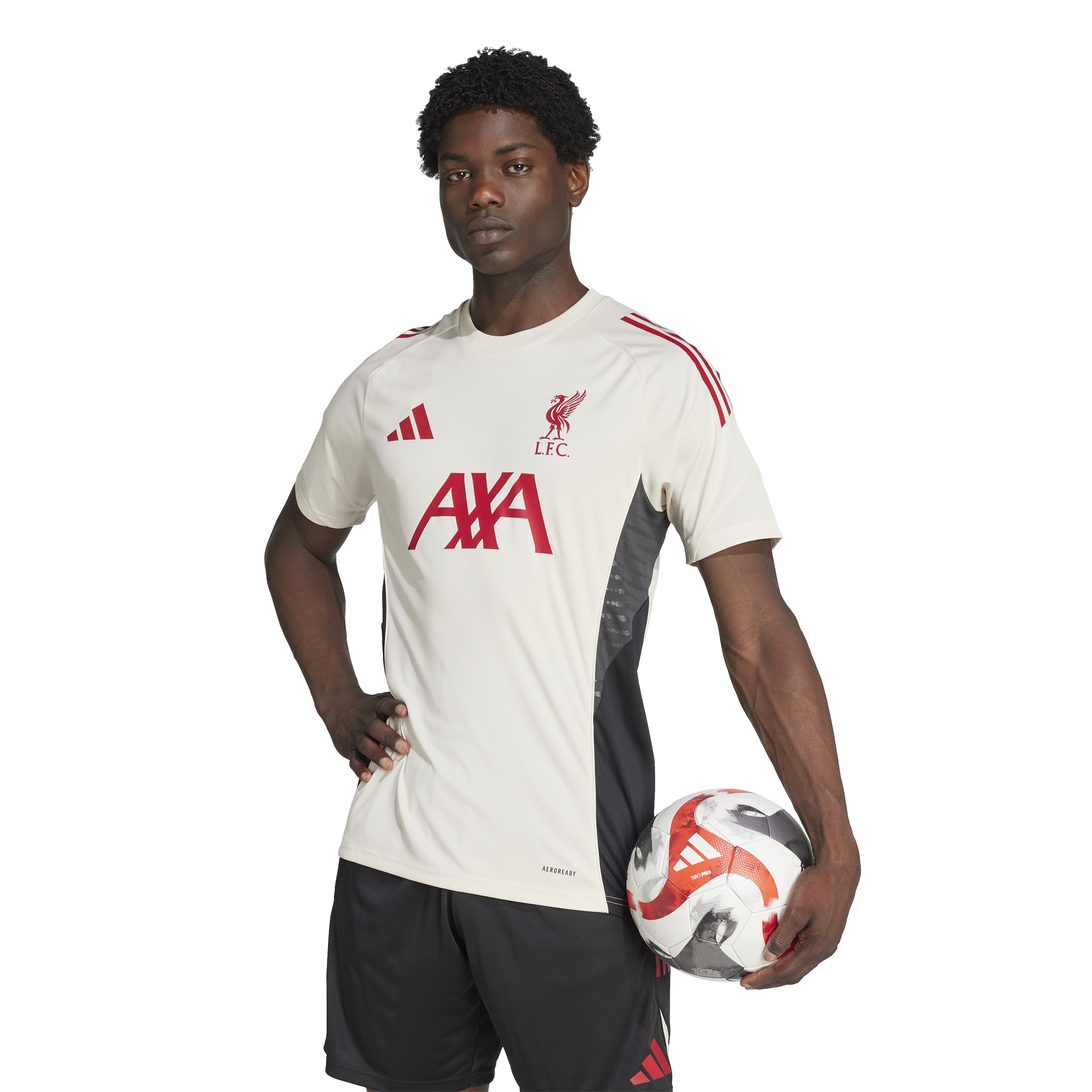 Adidas Liverpool Trainingsshirt 2025-2026 Wit Rood Zwart