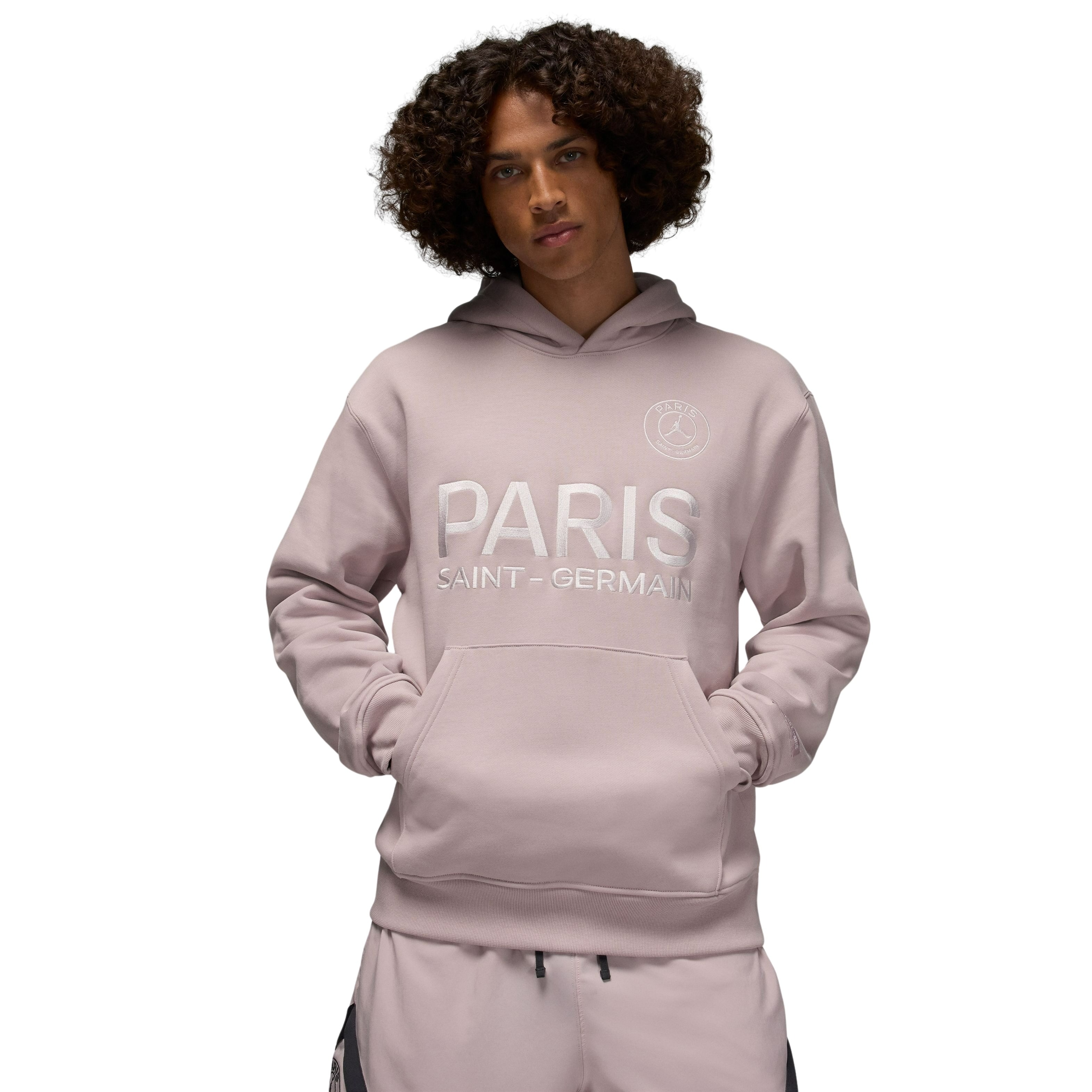 Nike Paris Saint-Germain x Jordan Hoodie 2025-2026 Lichtroze