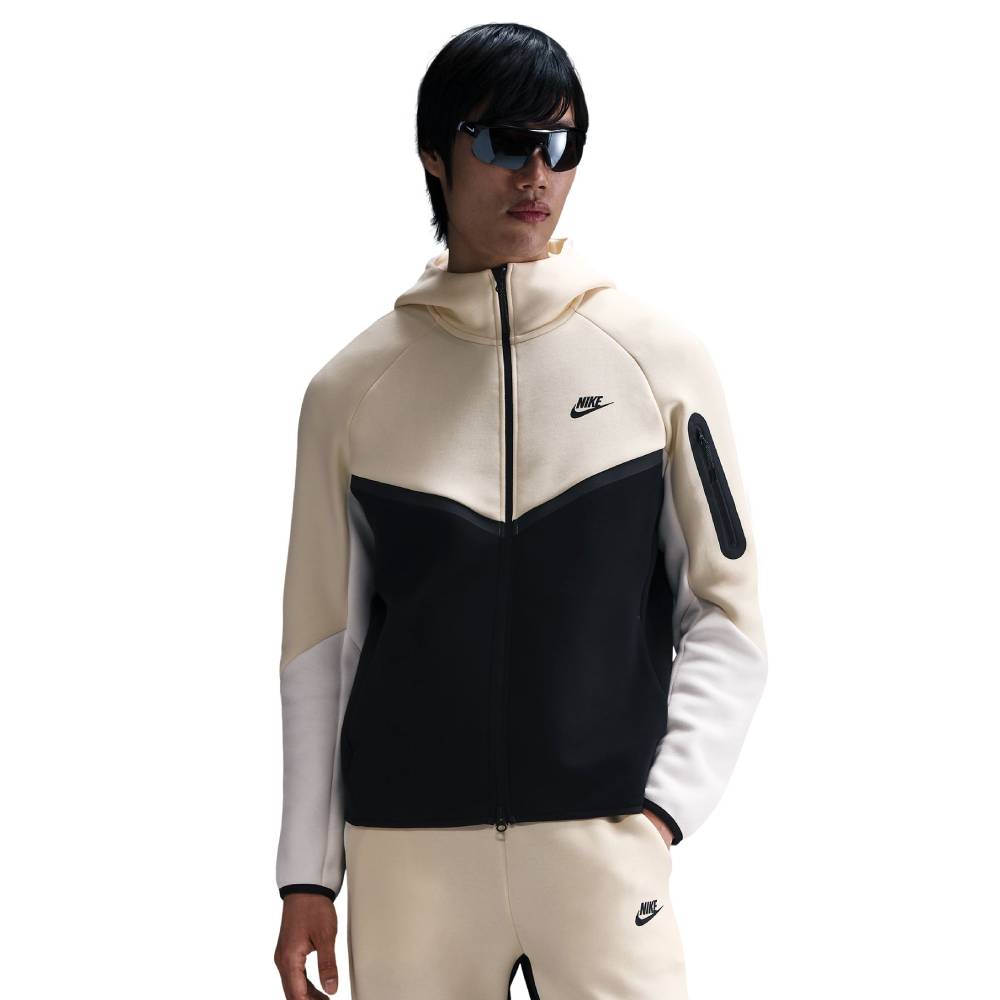 Nike Tech Fleece Sportswear Vest Beige Zwart Gebroken Wit