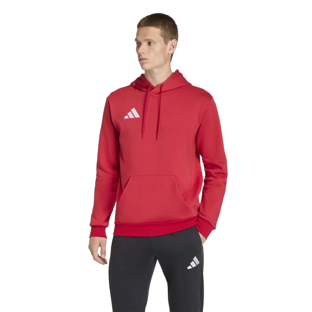 Adidas Entrada 26 Hoodie Rood Wit