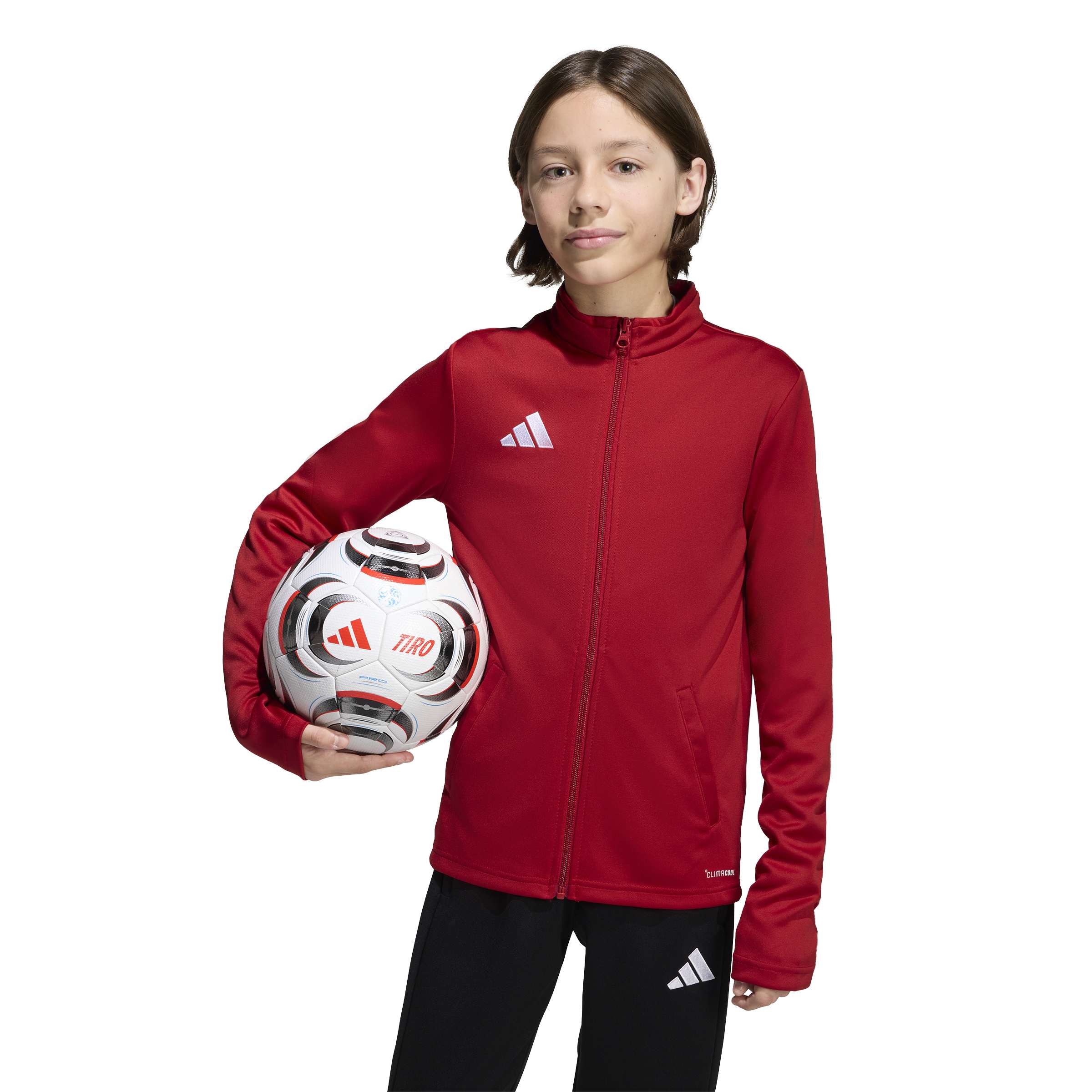 Adidas Entrada 26 Trainingsjack Kids Rood Wit