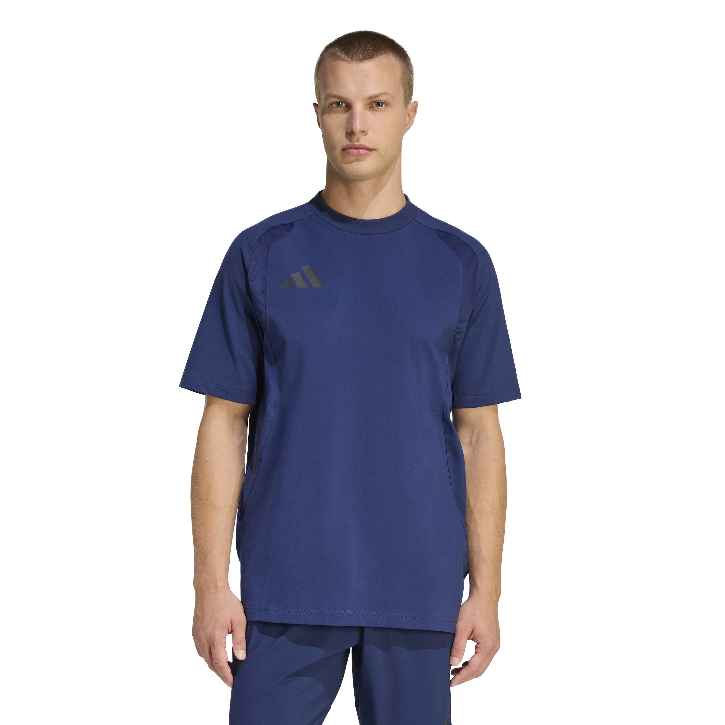 Adidas Tiro Travel Trainingsshirt Donkerblauw Zwart