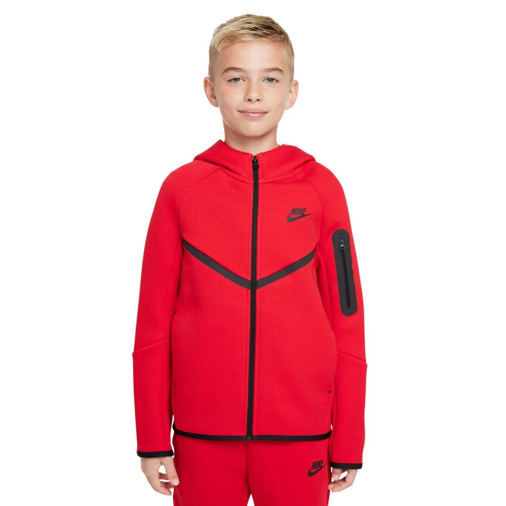Nike Sportswear Tech Fleece Vest Kids Rood Zwart
