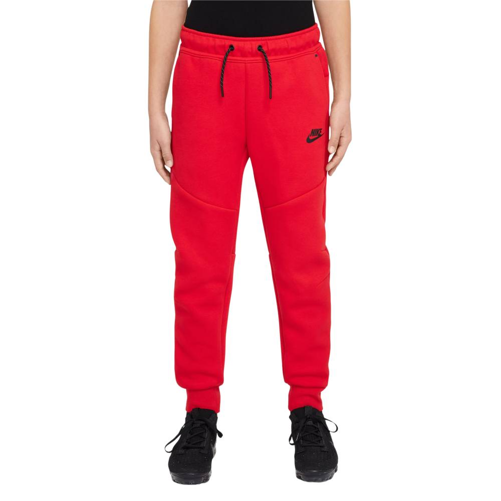 Nike Sportswear Tech Fleece Joggingbroek Kids Rood Zwart