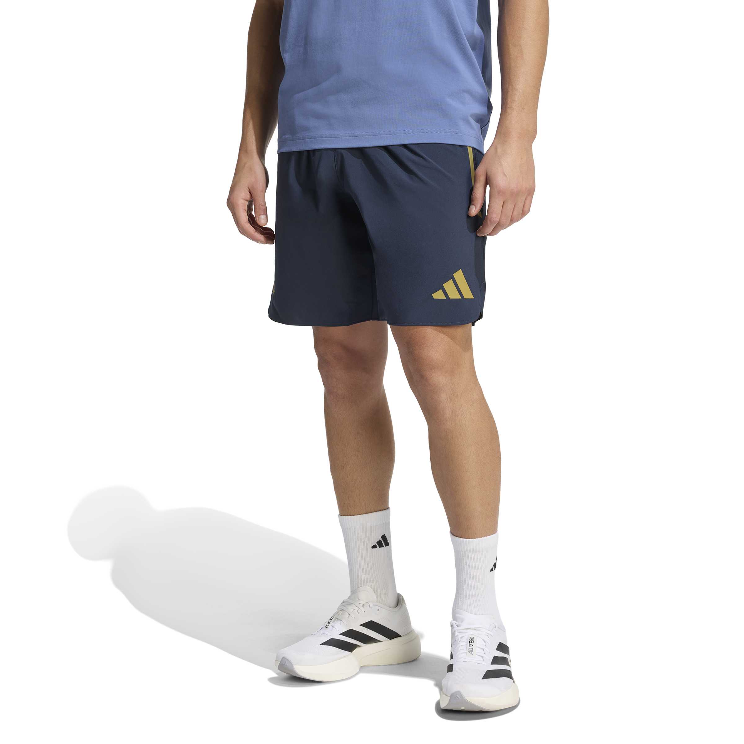 Adidas Argentini&euml; Tiro Travel Broekje 2026-2028 Donkerblauw Goud