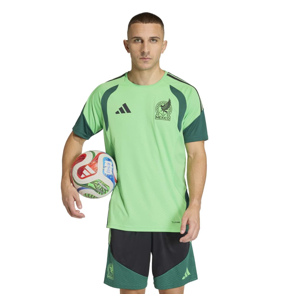 Adidas Mexico Trainingsshirt 2026-2028 Lichtgroen Zwart Groen
