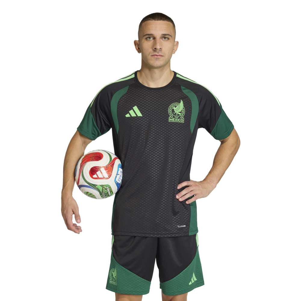 Adidas Mexico Trainingsshirt 2026-2028 Zwart Lichtgroen Groen