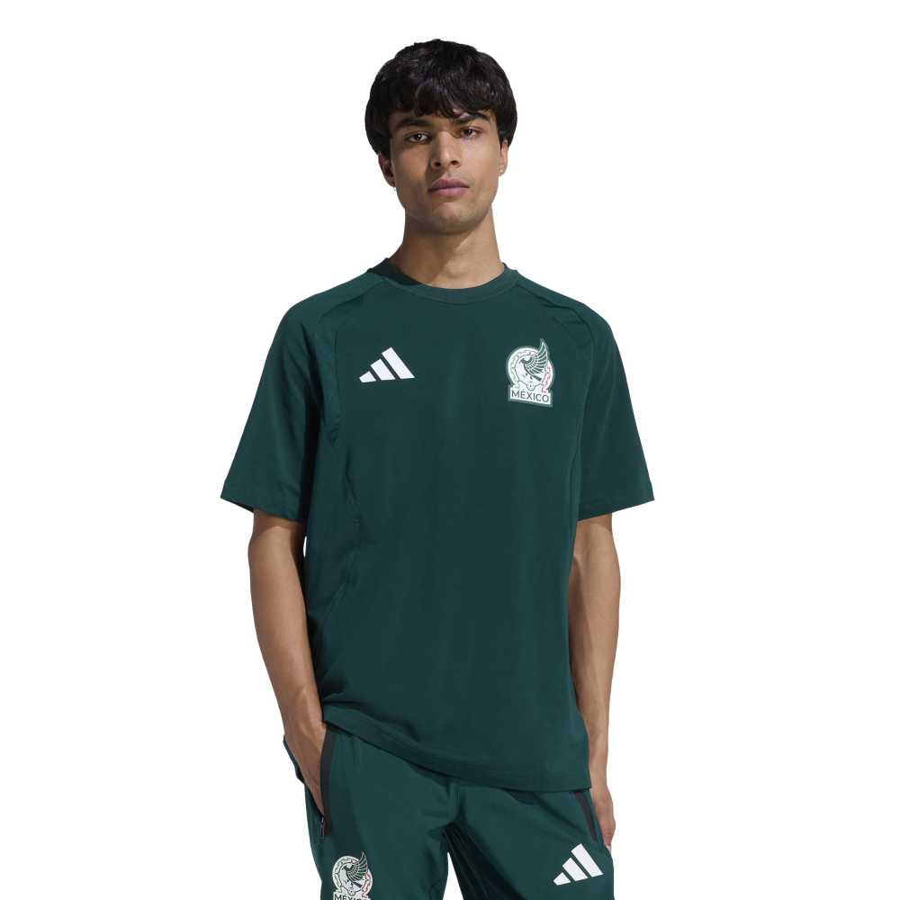 Adidas Mexico Tiro Travel T-Shirt 2026-2028 Groen Wit