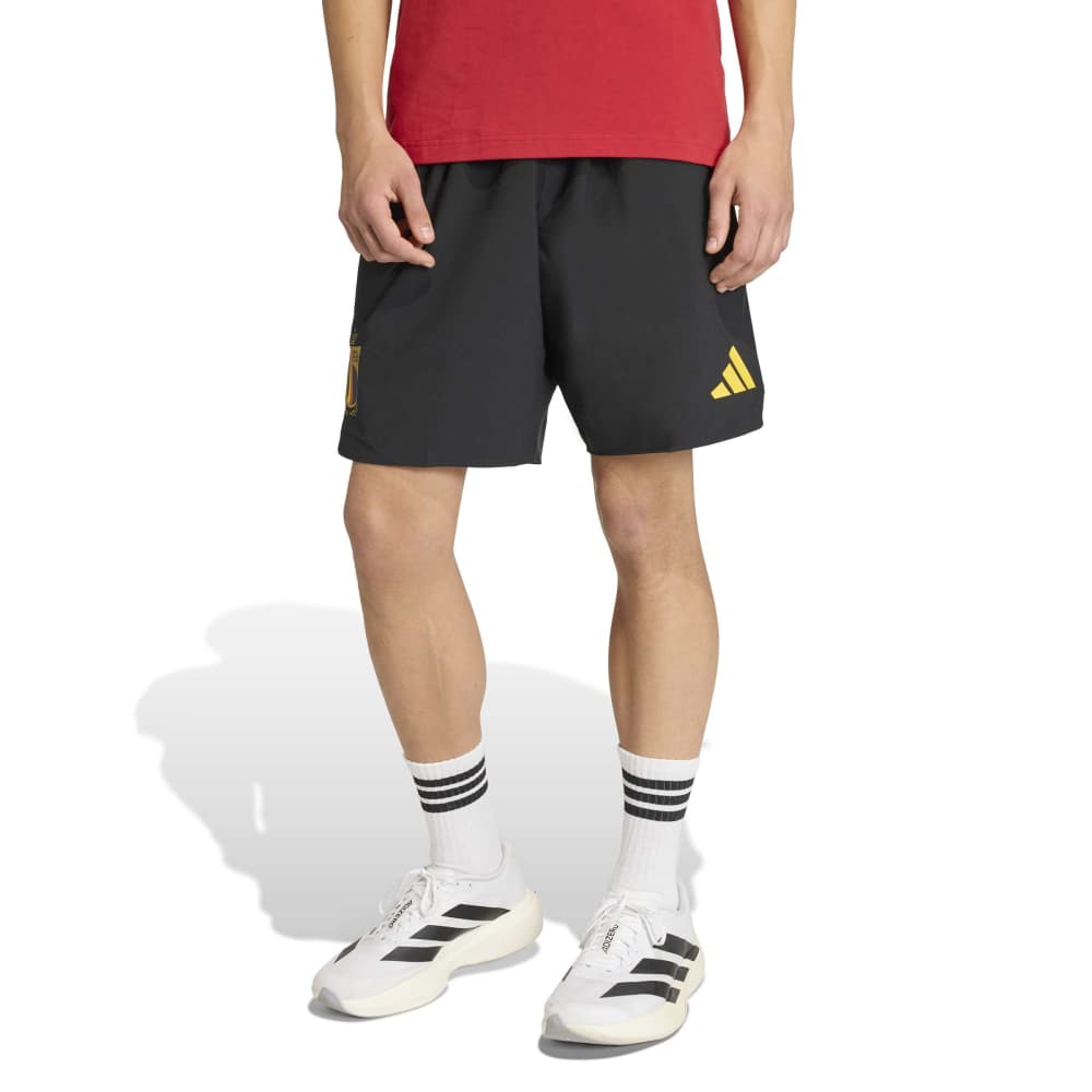 Adidas Belgi&euml; Tiro Travel Broekje 2026-2028 Zwart Geel