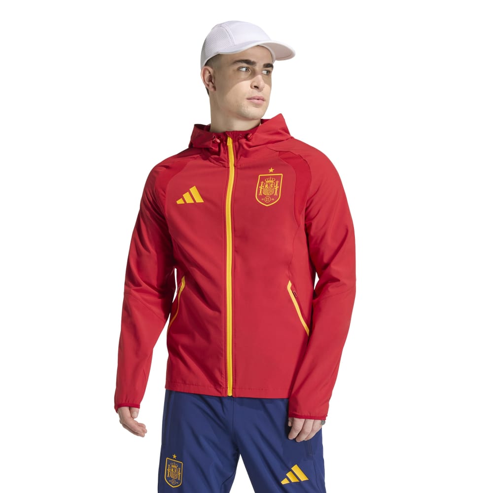 Adidas Spanje Tiro Travel Trainingsjack 2026-2028 Rood Geel