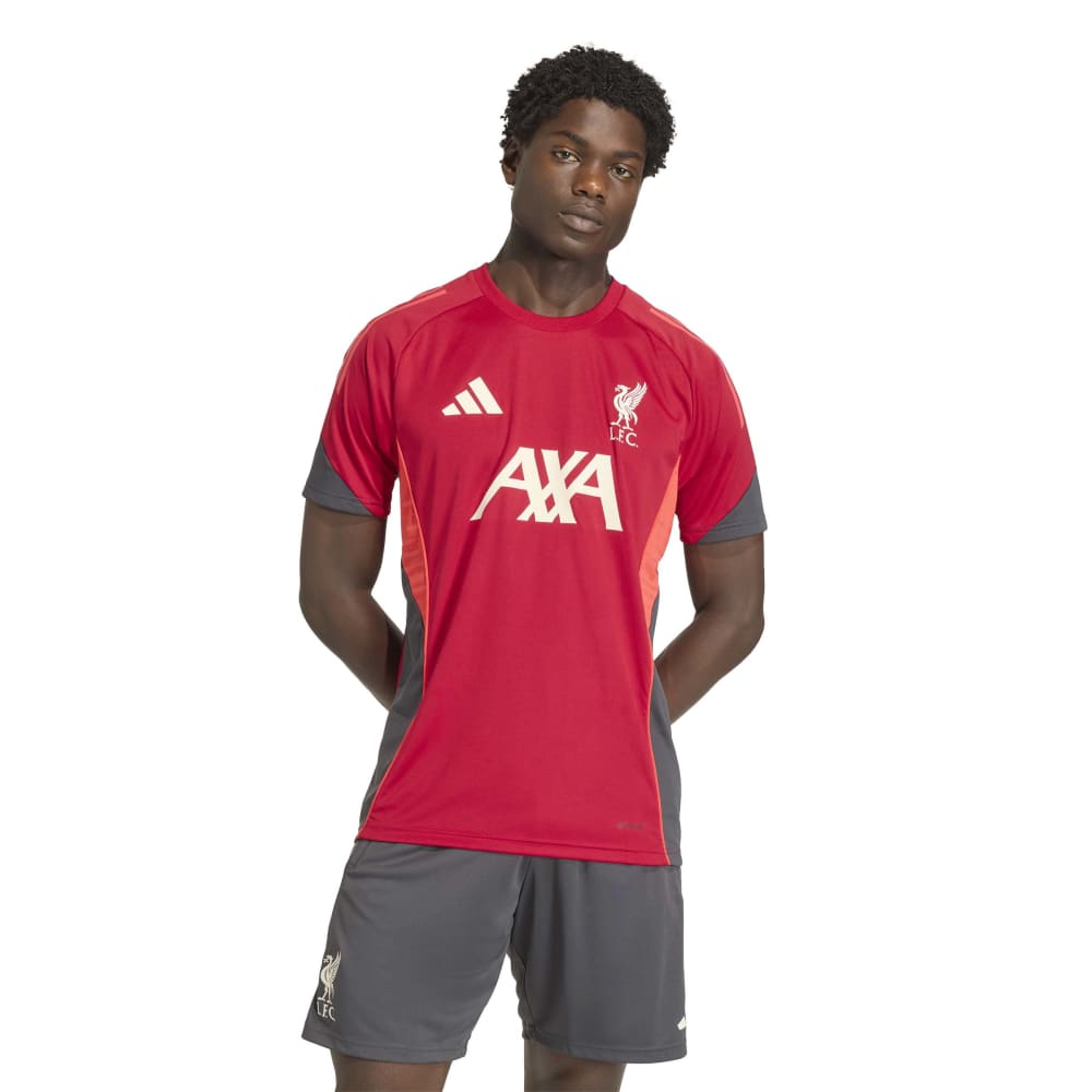 Adidas Liverpool Trainingsshirt 2025-2026 Rood Grijs