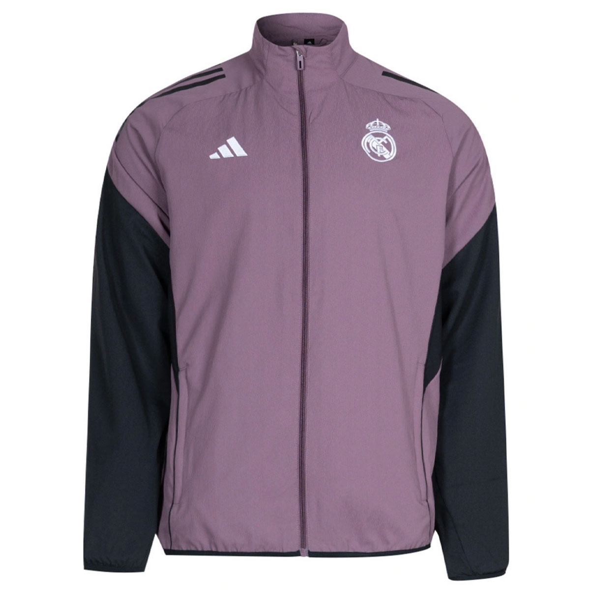 Adidas Real Madrid Presentatie Trainingsjack 2025-2026 Paars Zwart