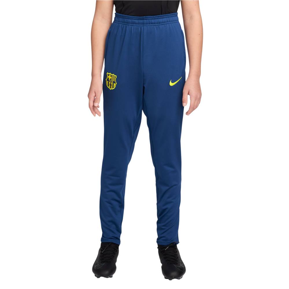 Nike FC Barcelona Strike Trainingsbroek 2025-2026 Kids Donkerblauw Felgeel