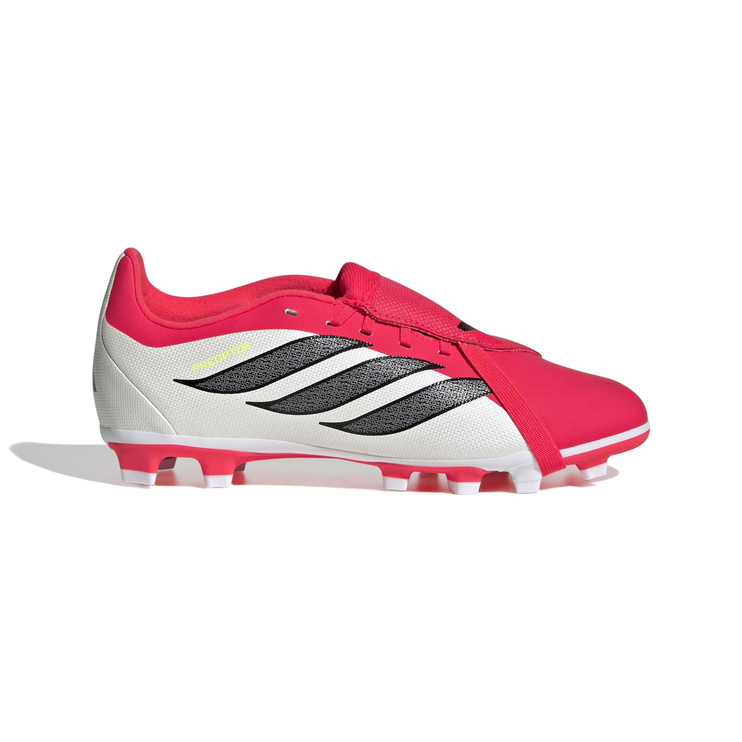 Adidas Predator Club FT Gras / Kunstgras Voetbalschoenen (MG) Kids Rood Wit Zwart