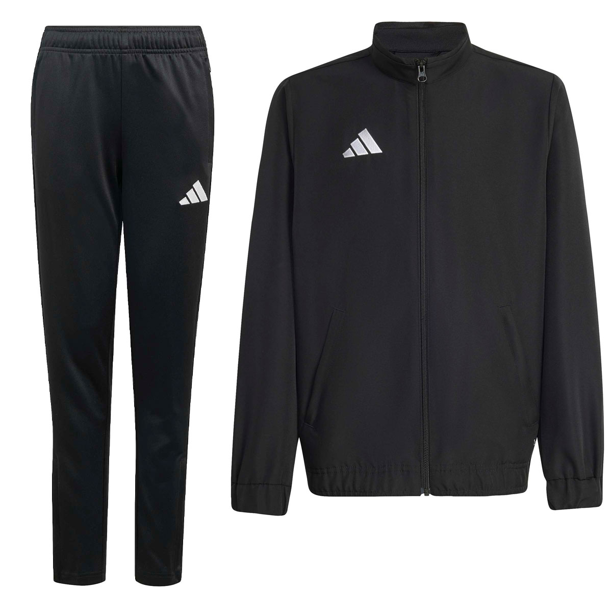 Adidas Entrada 26 Trainingspak Full-Zip Kids Zwart Wit