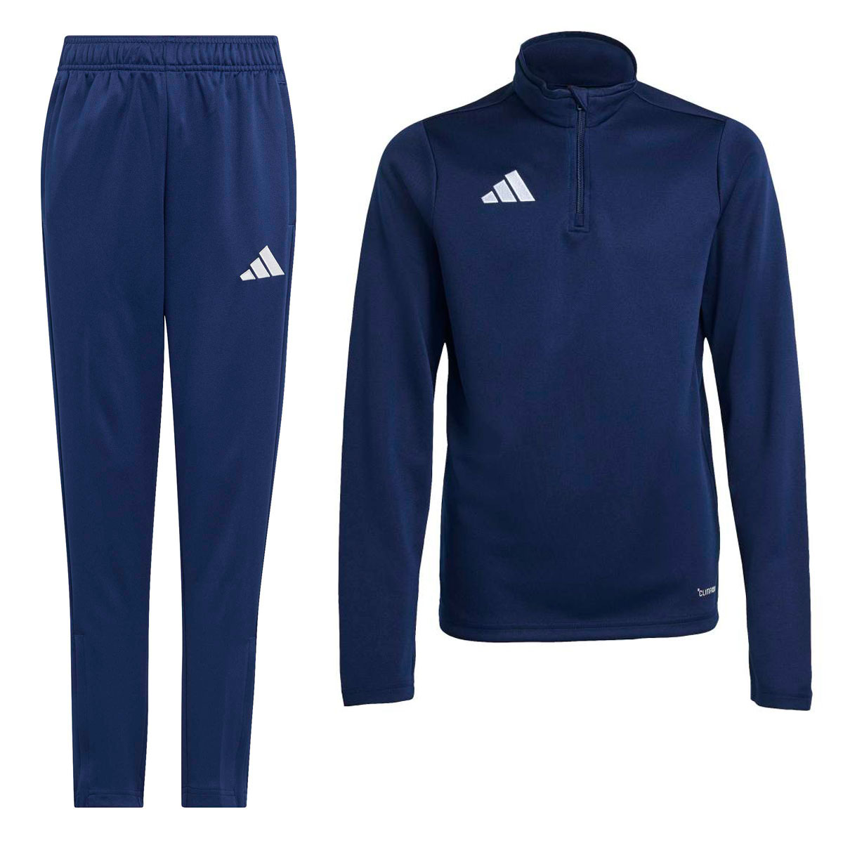 Adidas Entrada 26 Trainingspak 1/4-Zip Kids Donkerblauw Wit