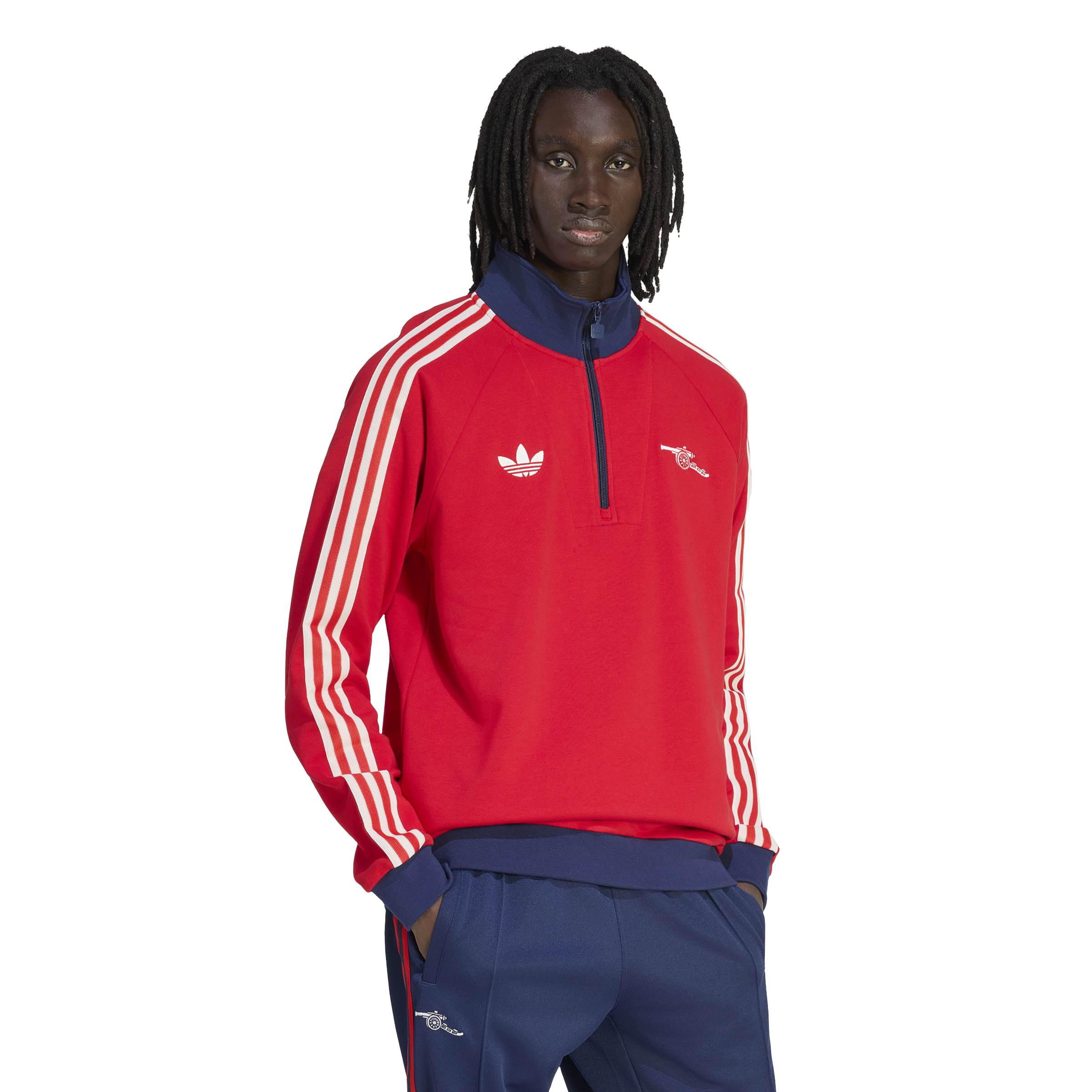 Adidas Arsenal Originals Trainingstrui 1/4-Zip Rood Donkerblauw Wit