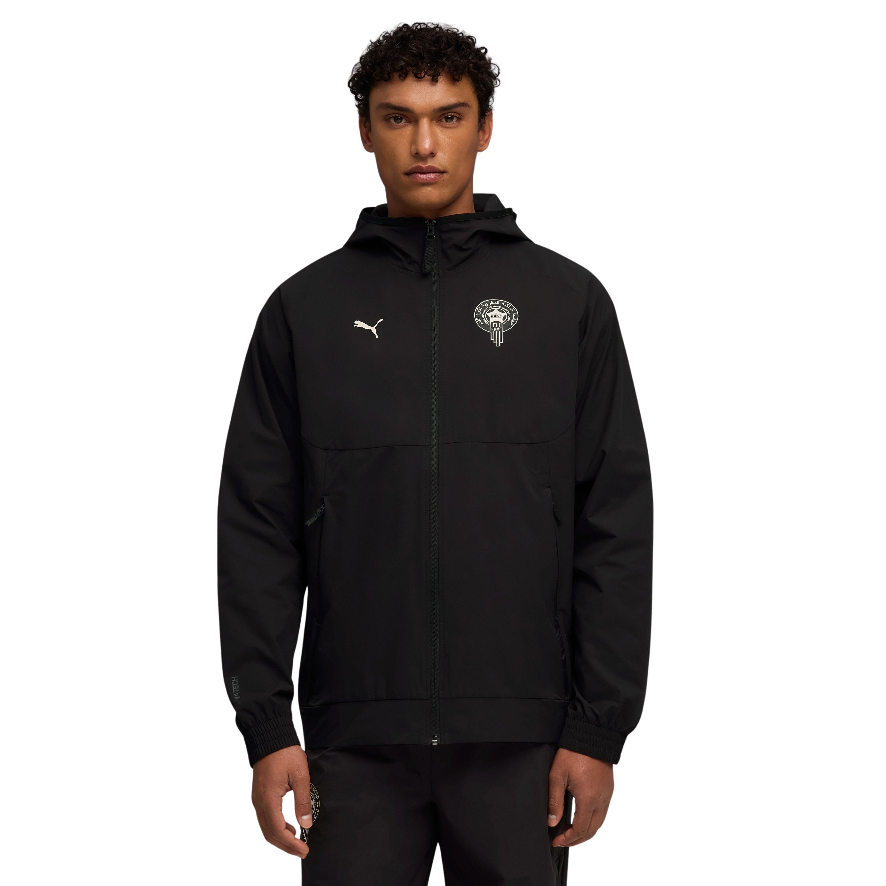 PUMA Marokko tech Trainingsjack Hooded 2026-2028 Zwart Wit