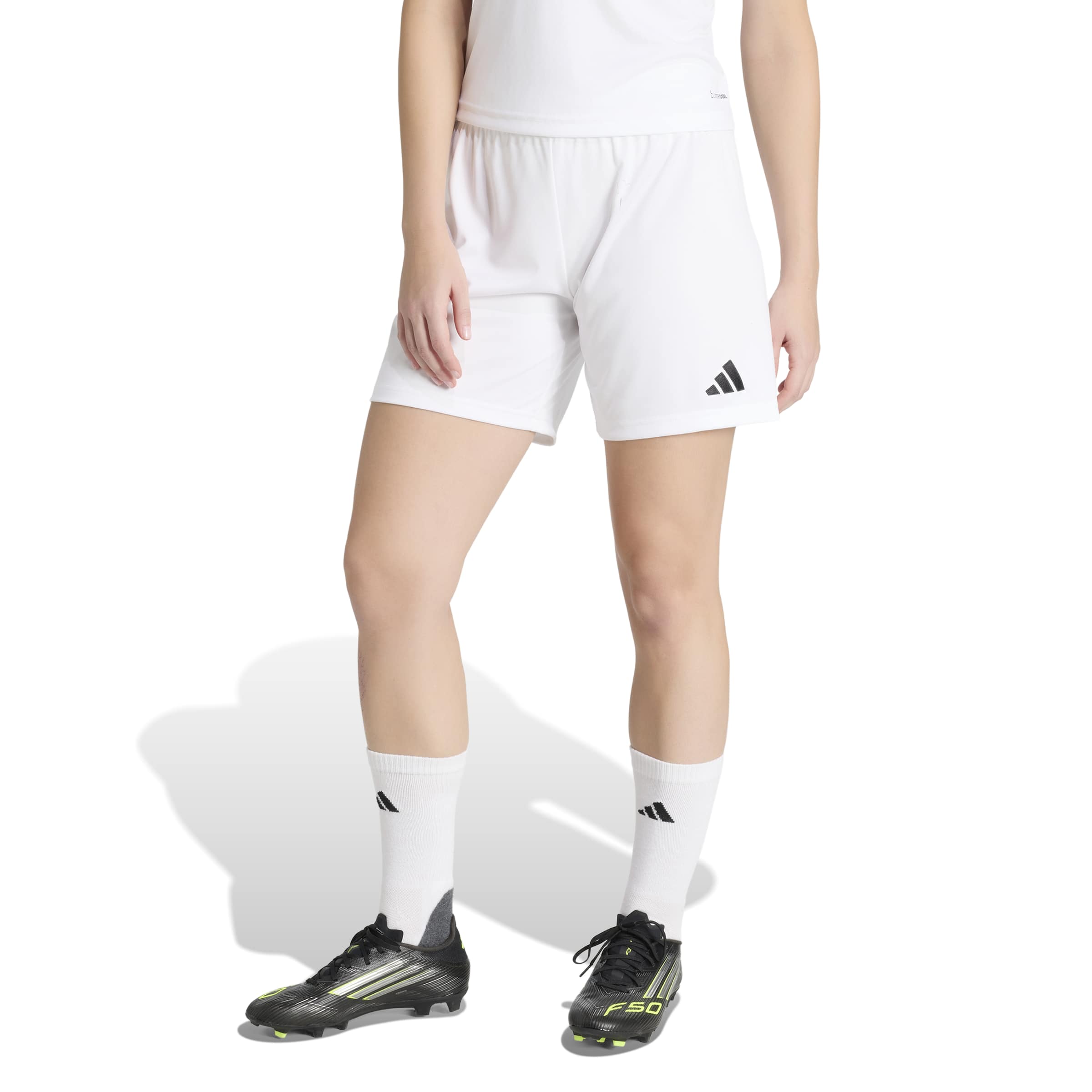 adidas Entrada 26 Voetbalbroekje Dames Wit Zwart
