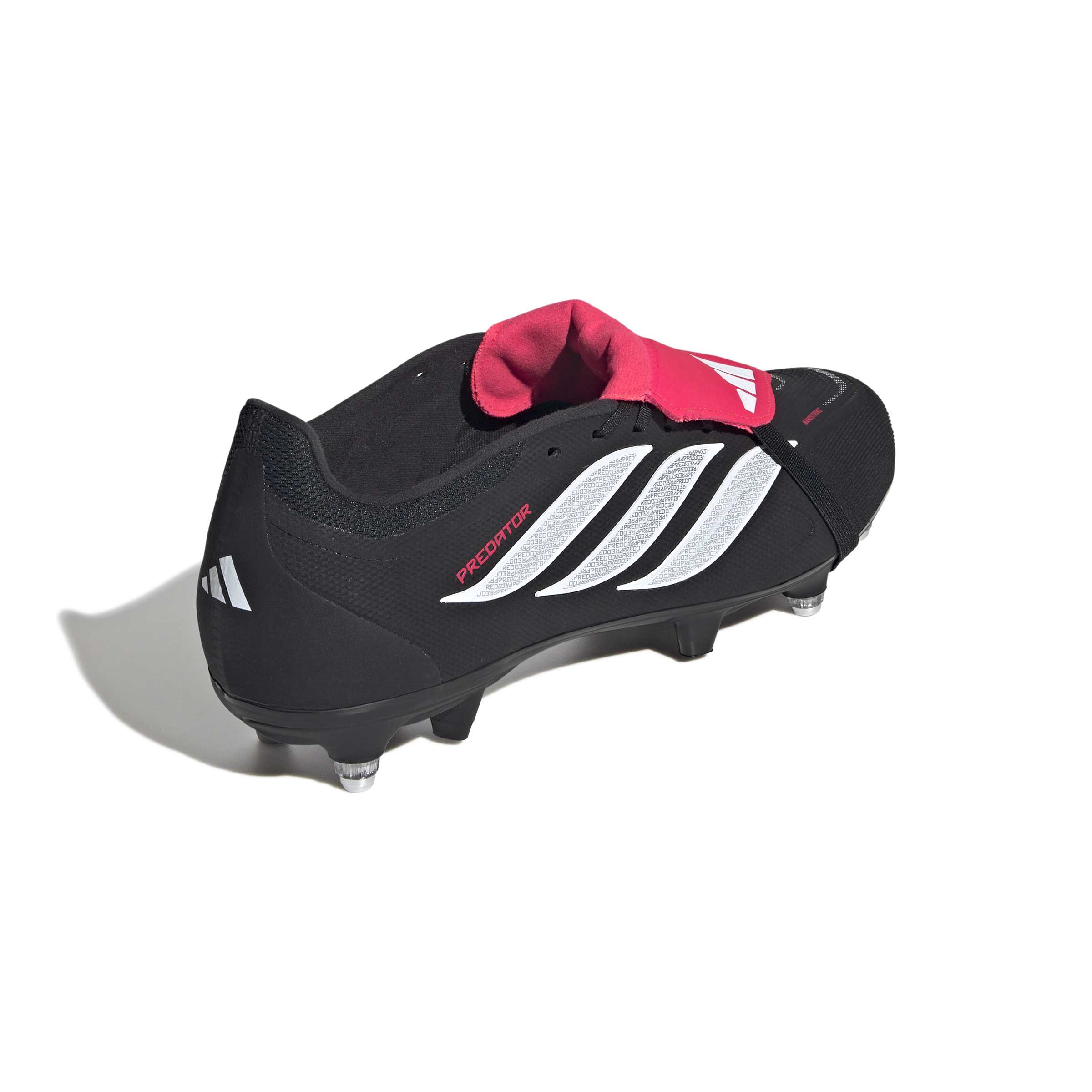 Adidas Predator League FT IJzeren-Nop Voetbalschoenen (SG) Zwart Wit Rood, foto 5