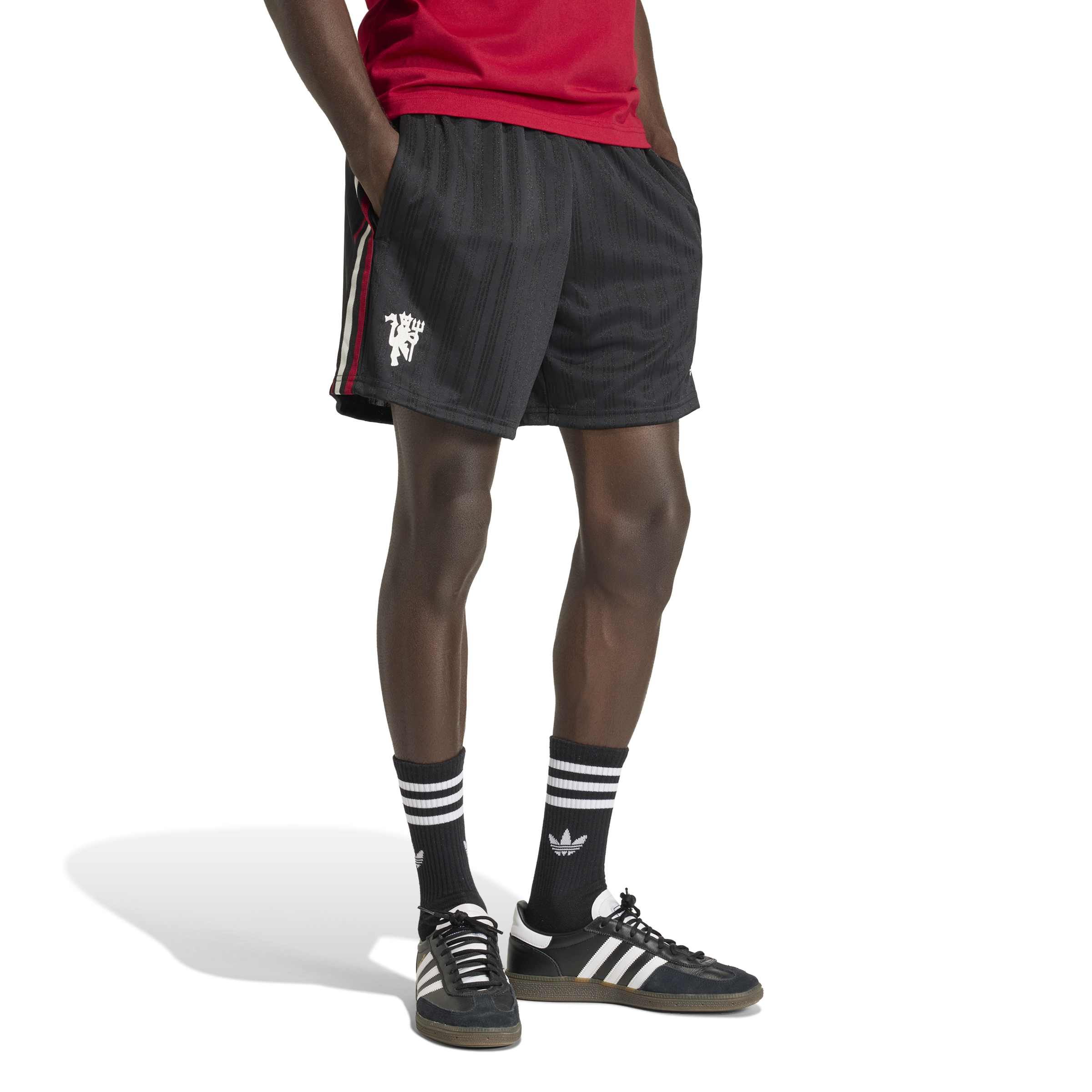 Adidas Manchester United Originals Broekje Zwart Wit Rood