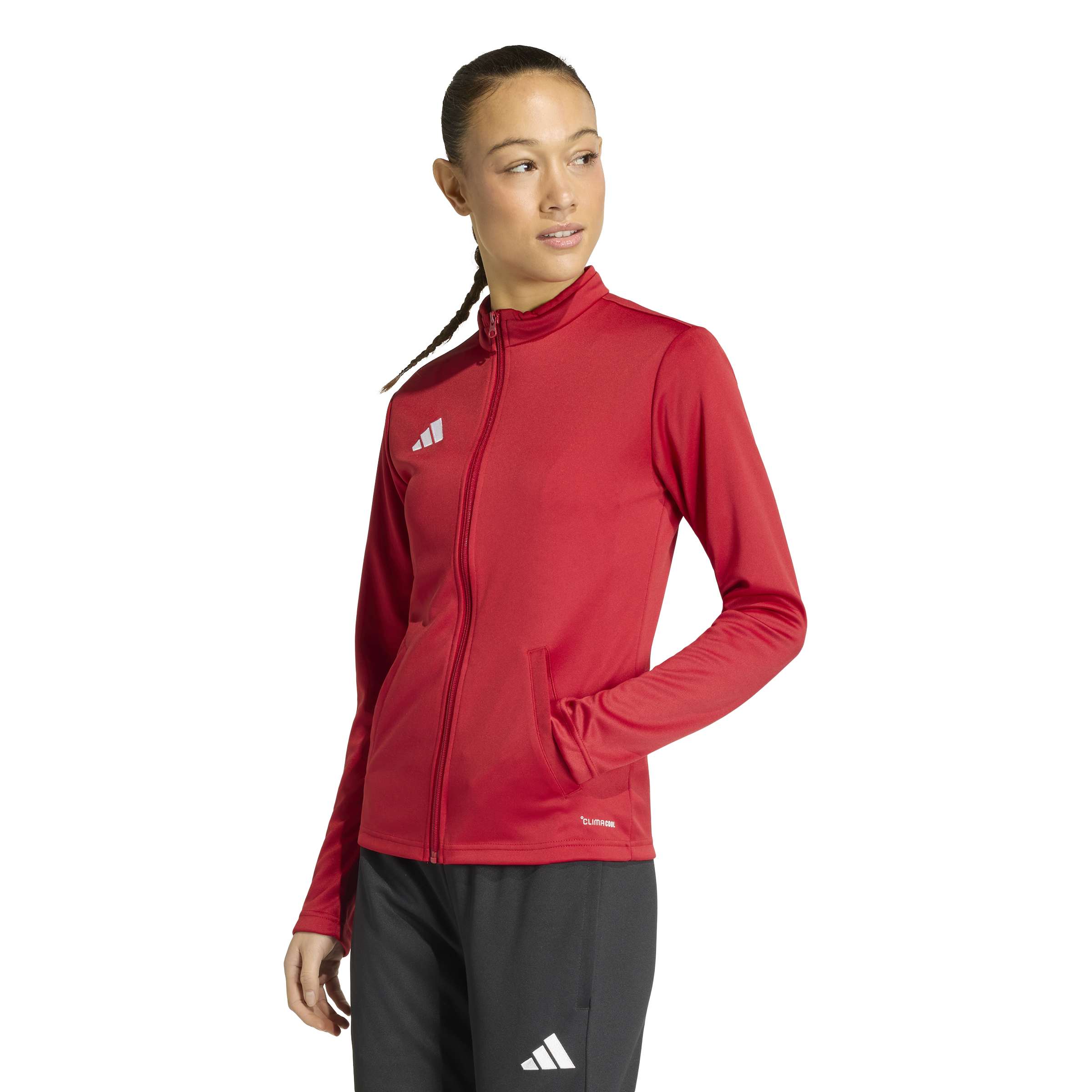 Adidas Entrada 26 Trainingsjack Dames Rood Wit