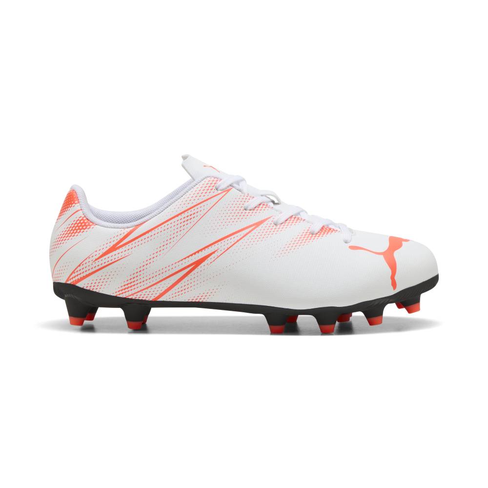 PUMA Attacanto Gras / Kunstgras Voetbalschoenen (MG) Kids Wit Oranje