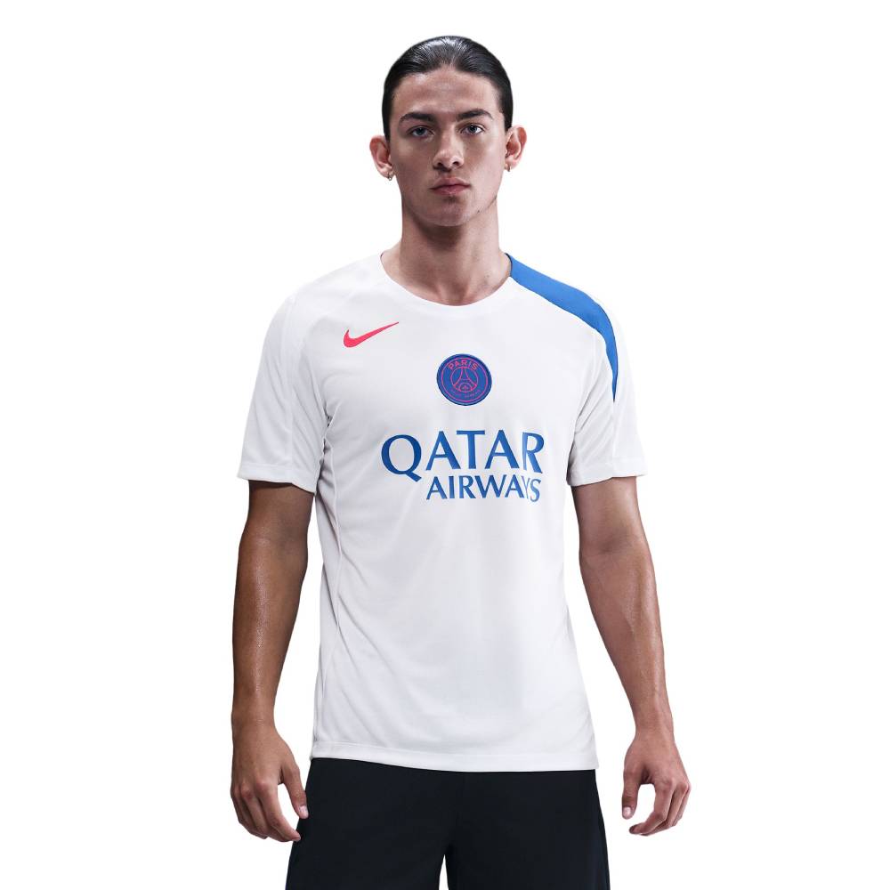 Nike Paris Saint-Germain Strike Trainingsshirt 2025-2026 Wit Blauw Rood