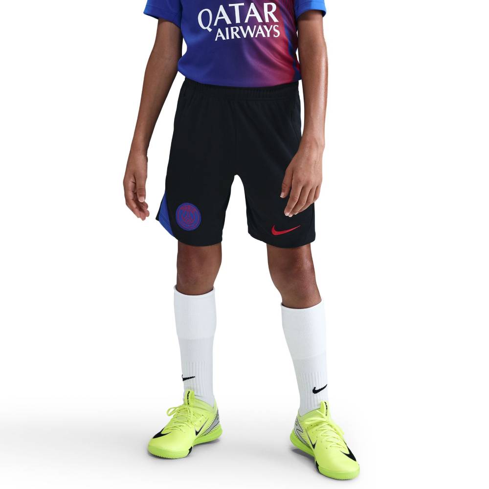 Nike Paris Saint-Germain Strike Trainingsbroekje 2025-2026 Kids Zwart Blauw Rood
