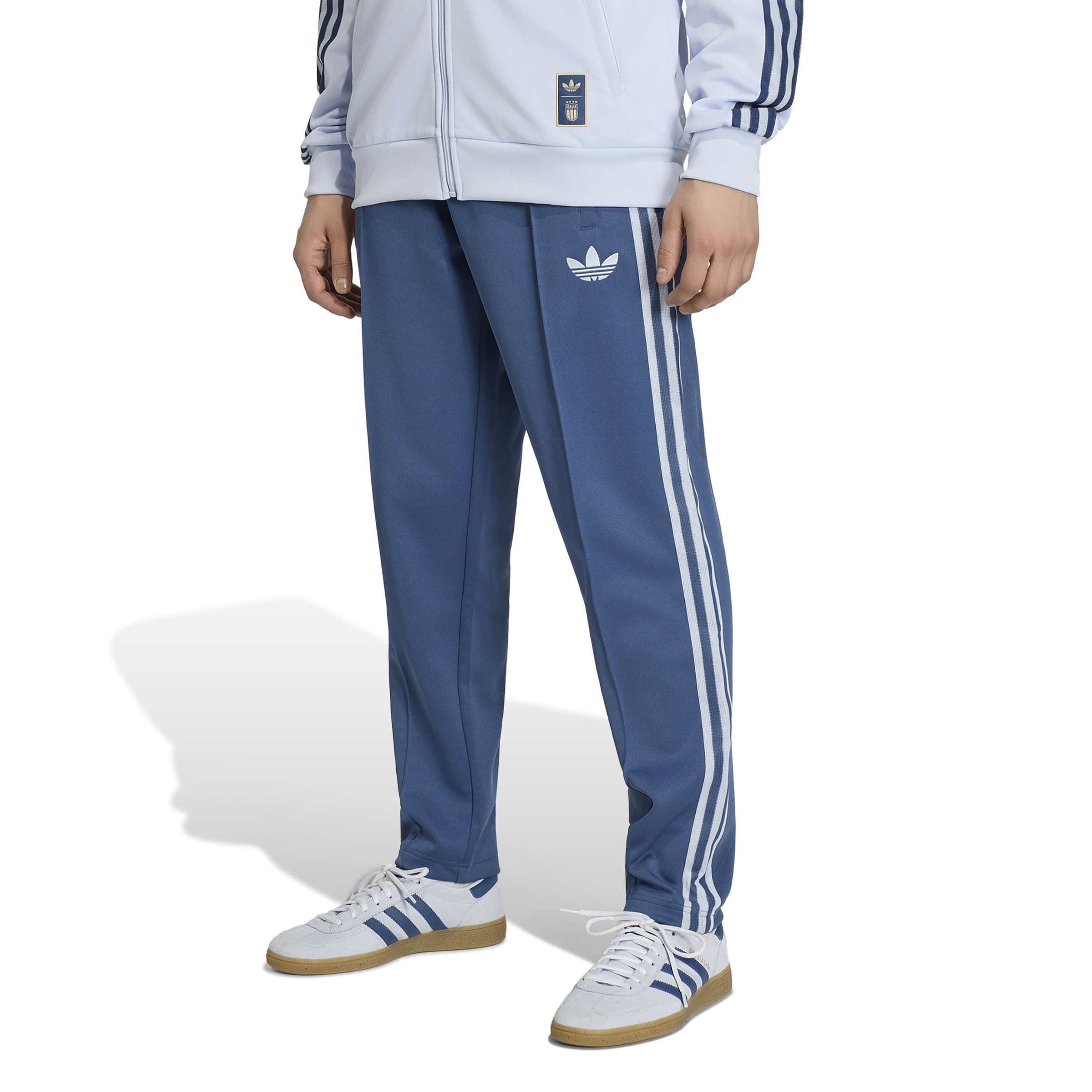 Adidas Itali&euml; Originals Trainingsbroek Blauw Lichtblauw