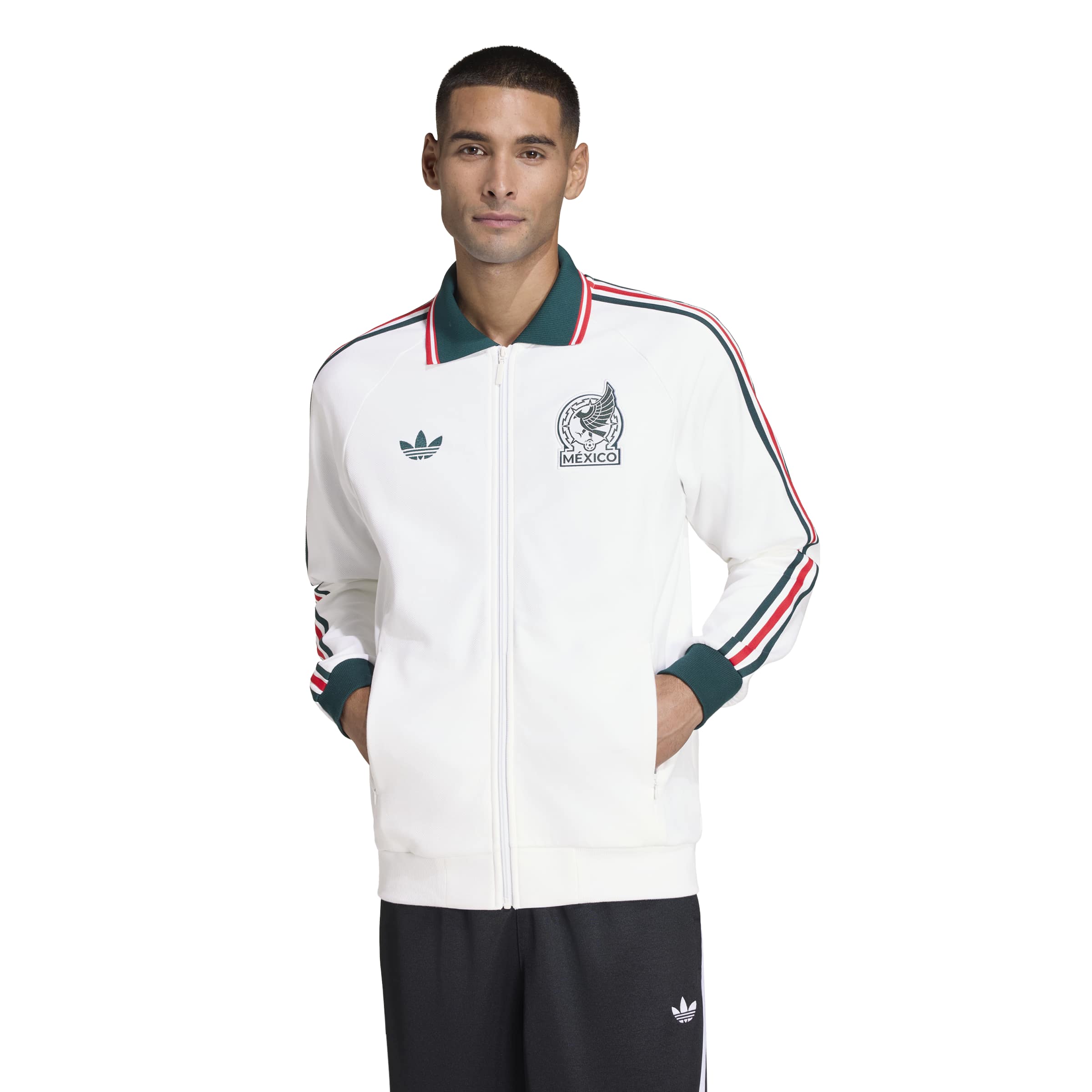 Adidas Mexico Originals Anthem Trainingsjack Wit Donkergroen Rood