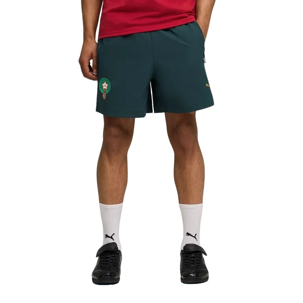 PUMA Marokko tech Broekje 2026-2028 Donkergroen Goud