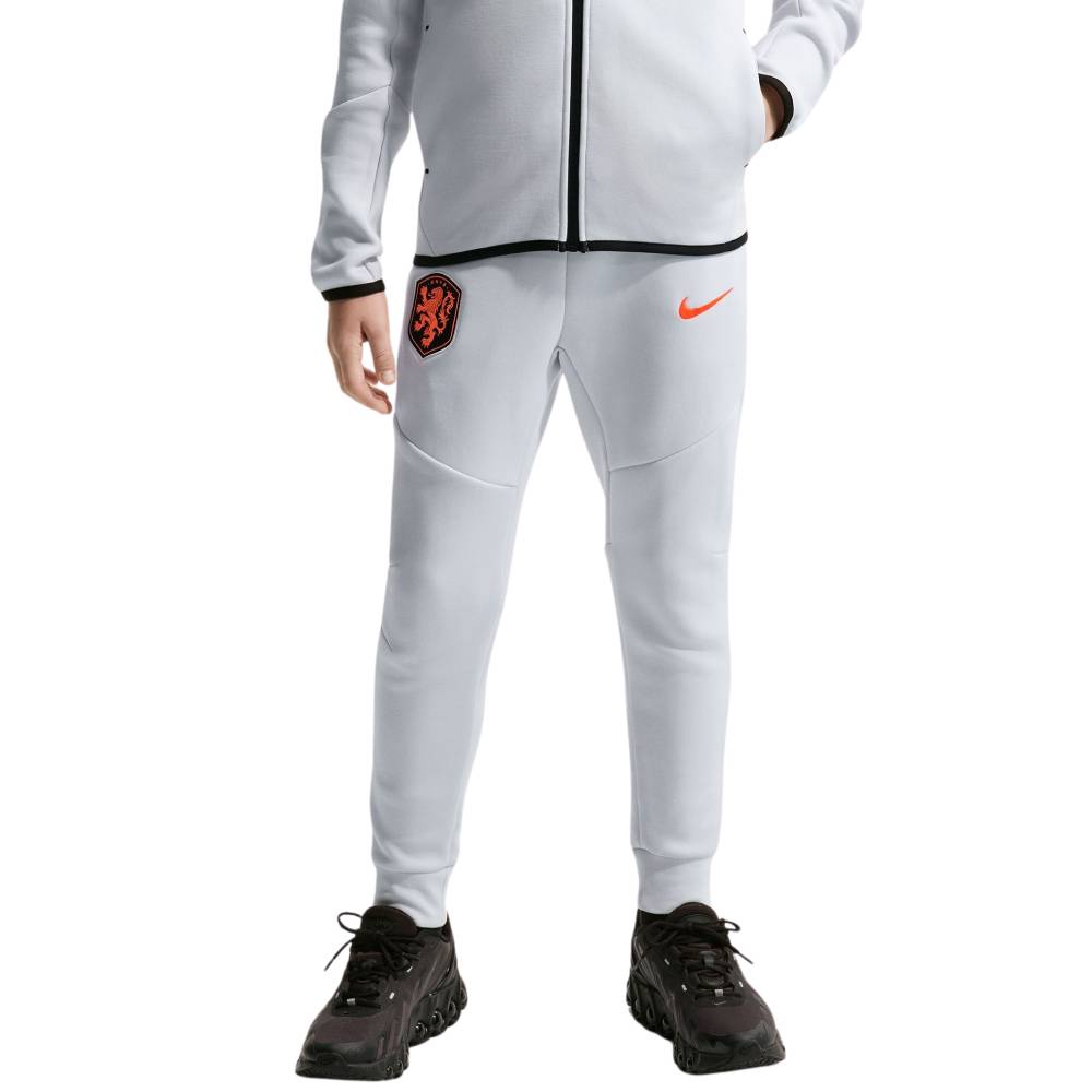 Nike Nederland Tech Fleece Joggingbroek 2026-2028 Kids Lichtgrijs Zwart Feloranje