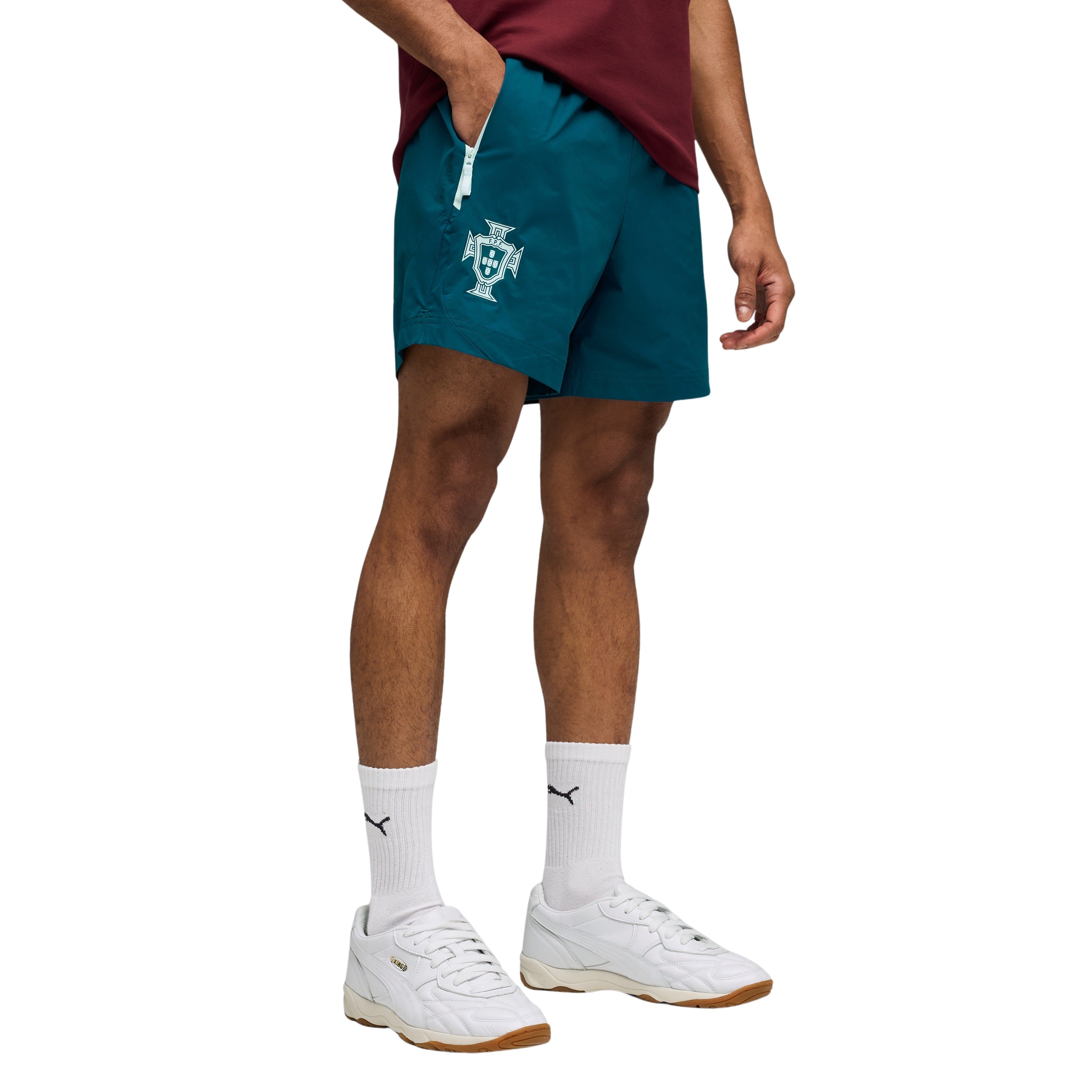 PUMA Portugal tech Broekje 2026-2028 Blauwgroen Wit
